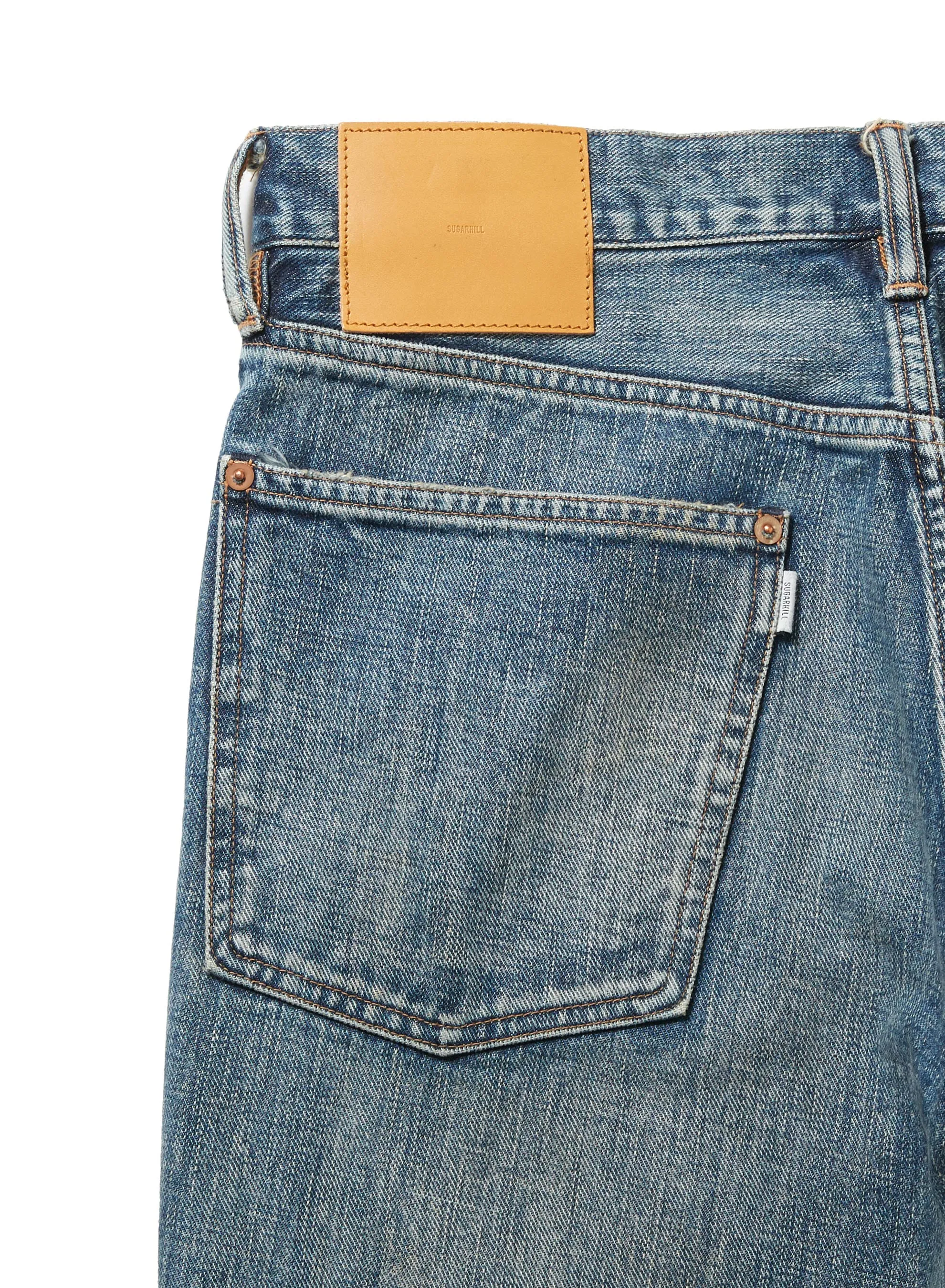 FADED MODERN WESTERN DENIM FLARED TROUSERS sold by Sugar Hill Tokyo product image thumbnail 5