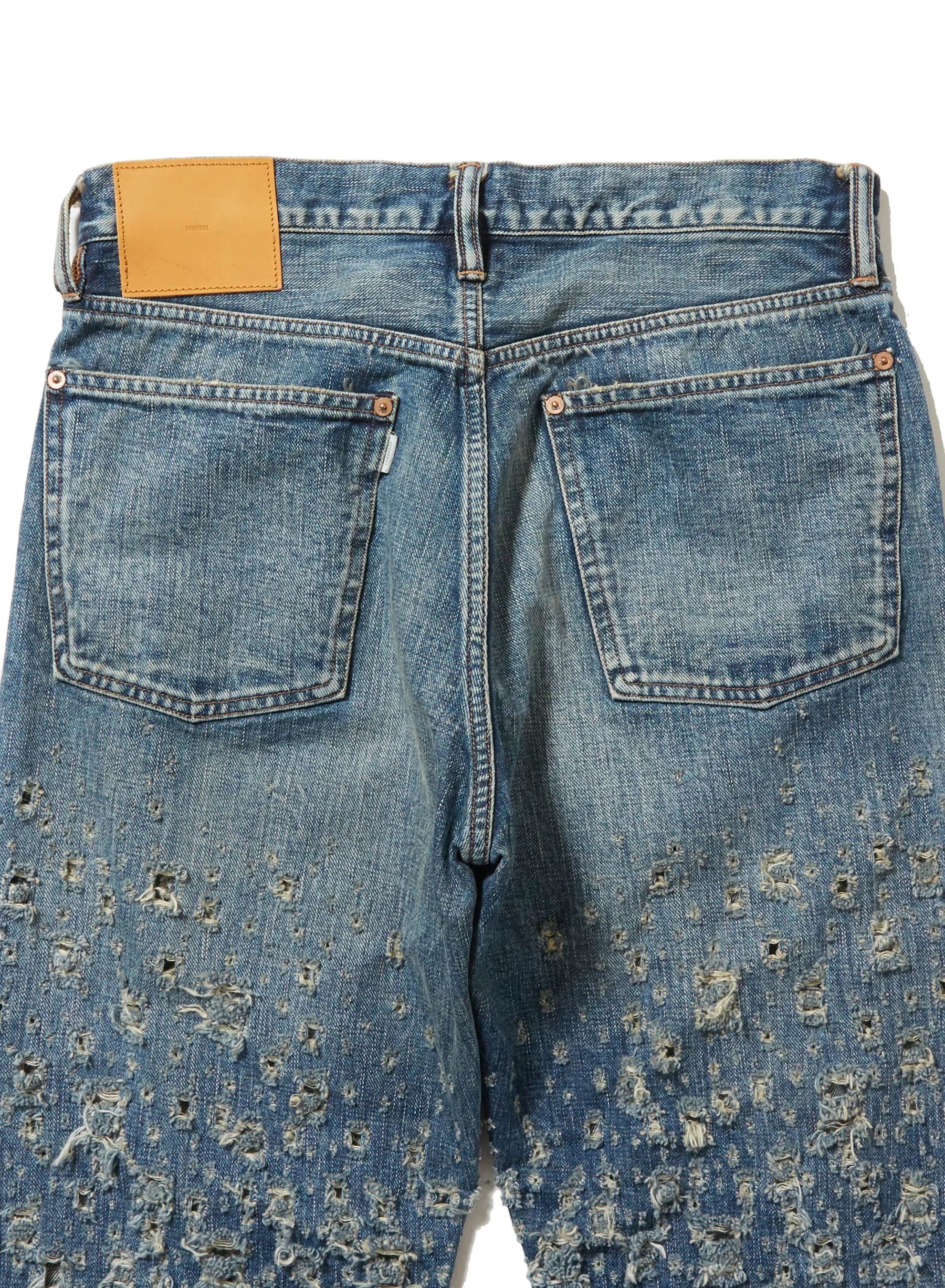 CRASHED MODERN DENIM REGULAR TROUSERS sold by Sugar Hill Tokyo product image thumbnail 5