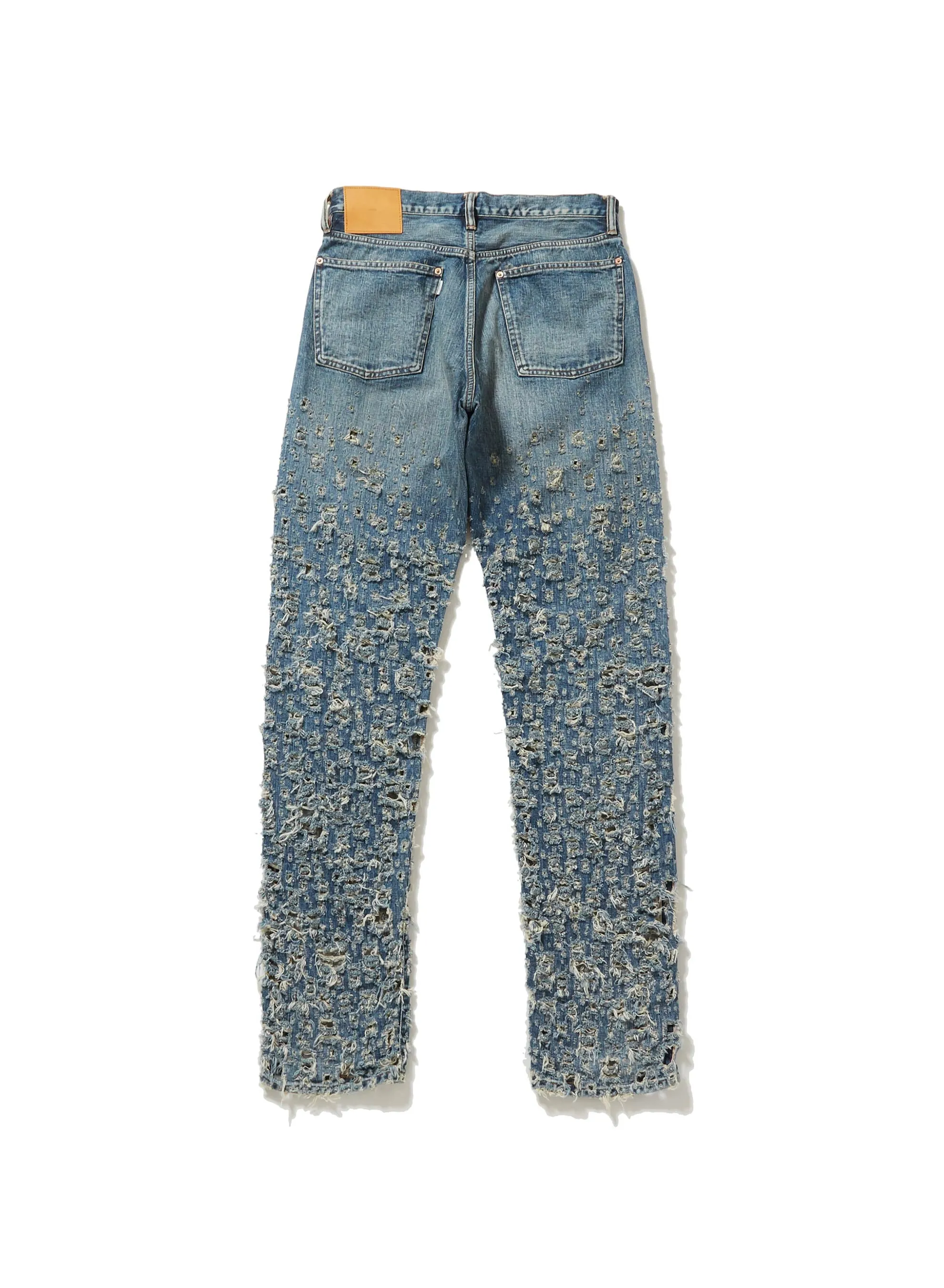CRASHED MODERN DENIM REGULAR TROUSERS sold by Sugar Hill Tokyo product image thumbnail 2