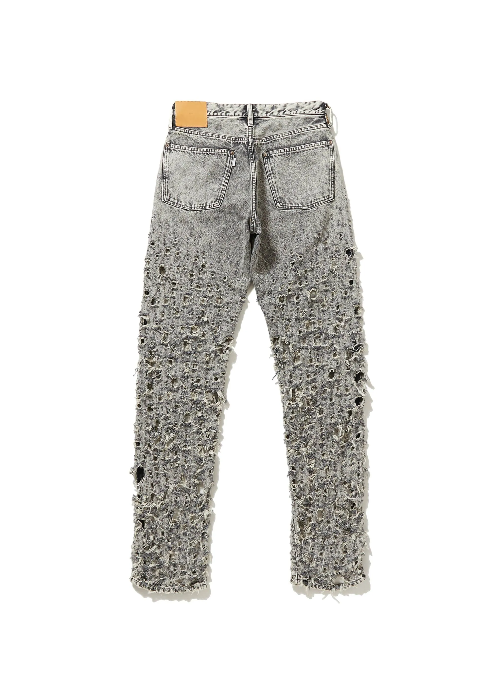 CRASHED BLACK MODERN DENIM REGULAR TROUSERS sold by Sugar Hill Tokyo product image thumbnail 2