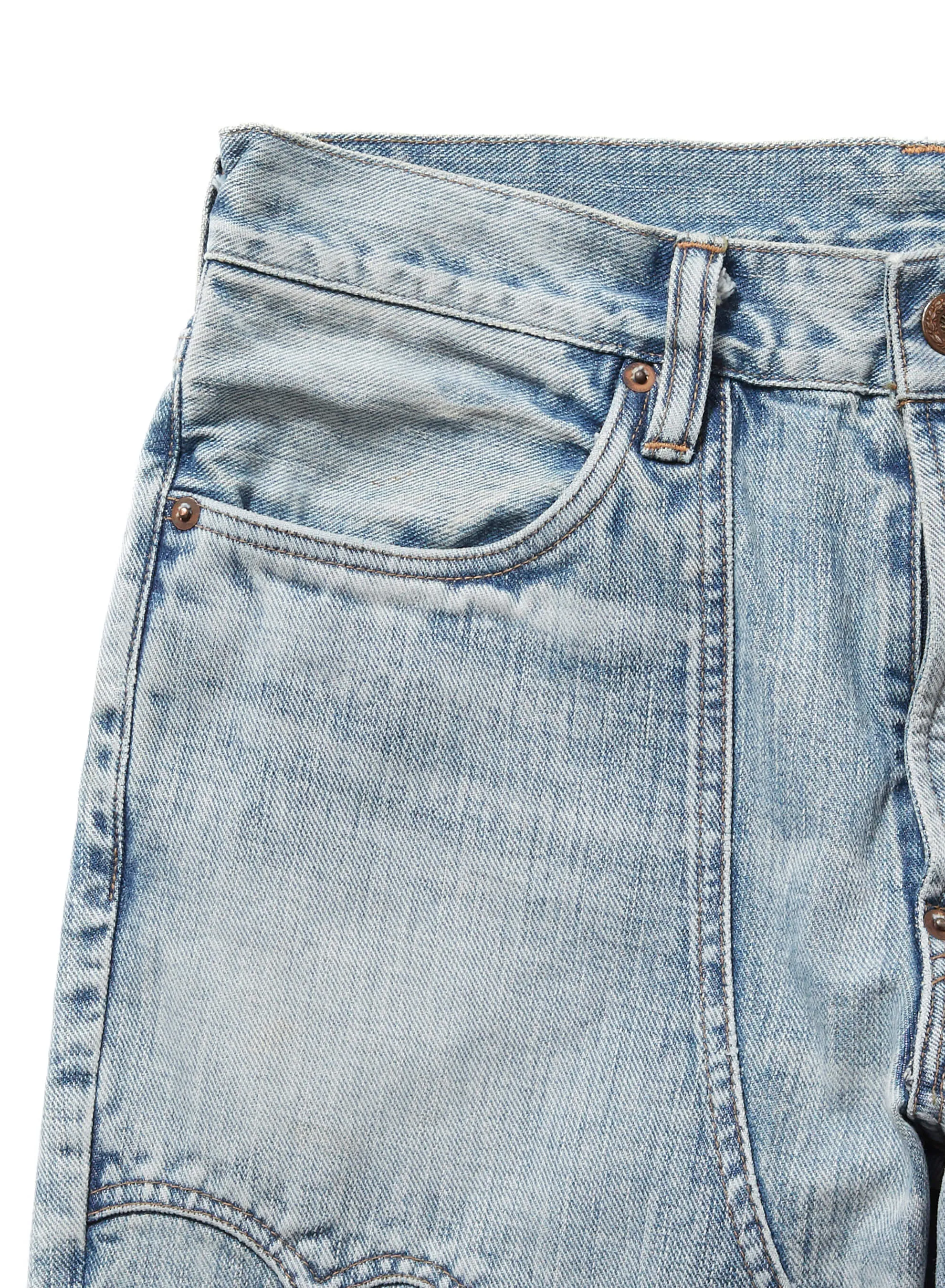 FADED WESTERN MODERN DENIM TROUSERS FLARED CUT sold by Sugar Hill Tokyo product image thumbnail 4