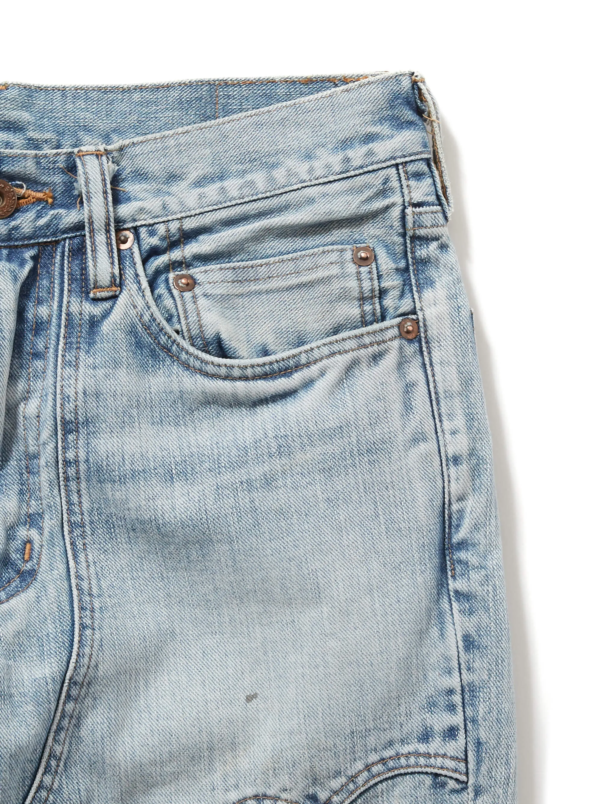 FADED WESTERN MODERN DENIM TROUSERS FLARED CUT sold by Sugar Hill Tokyo product image thumbnail 5