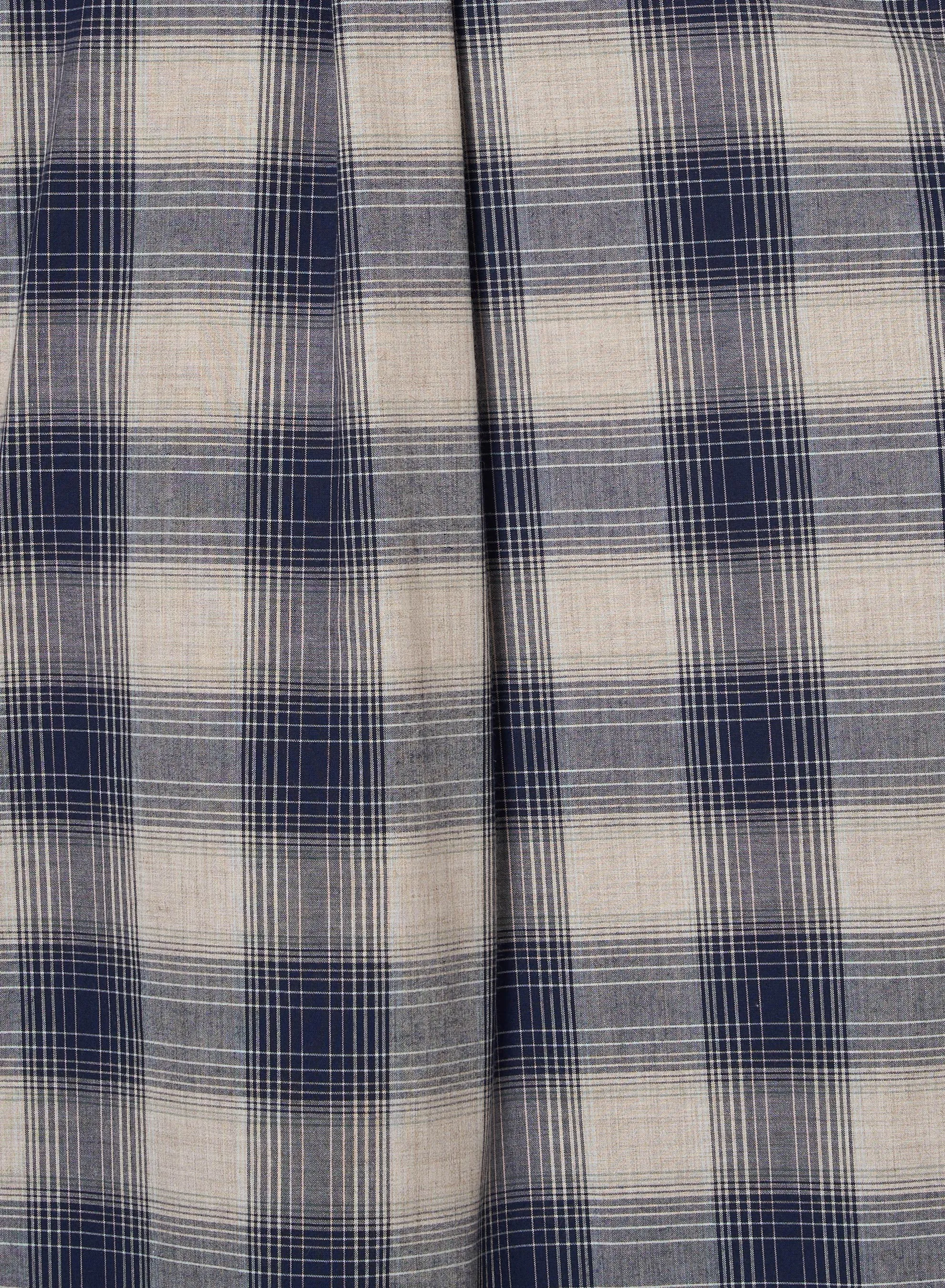 YAK OMBRE PLAID OPEN COLLAR BLOUSE HALF SLEEVE sold by Sugar Hill Tokyo product image thumbnail 5