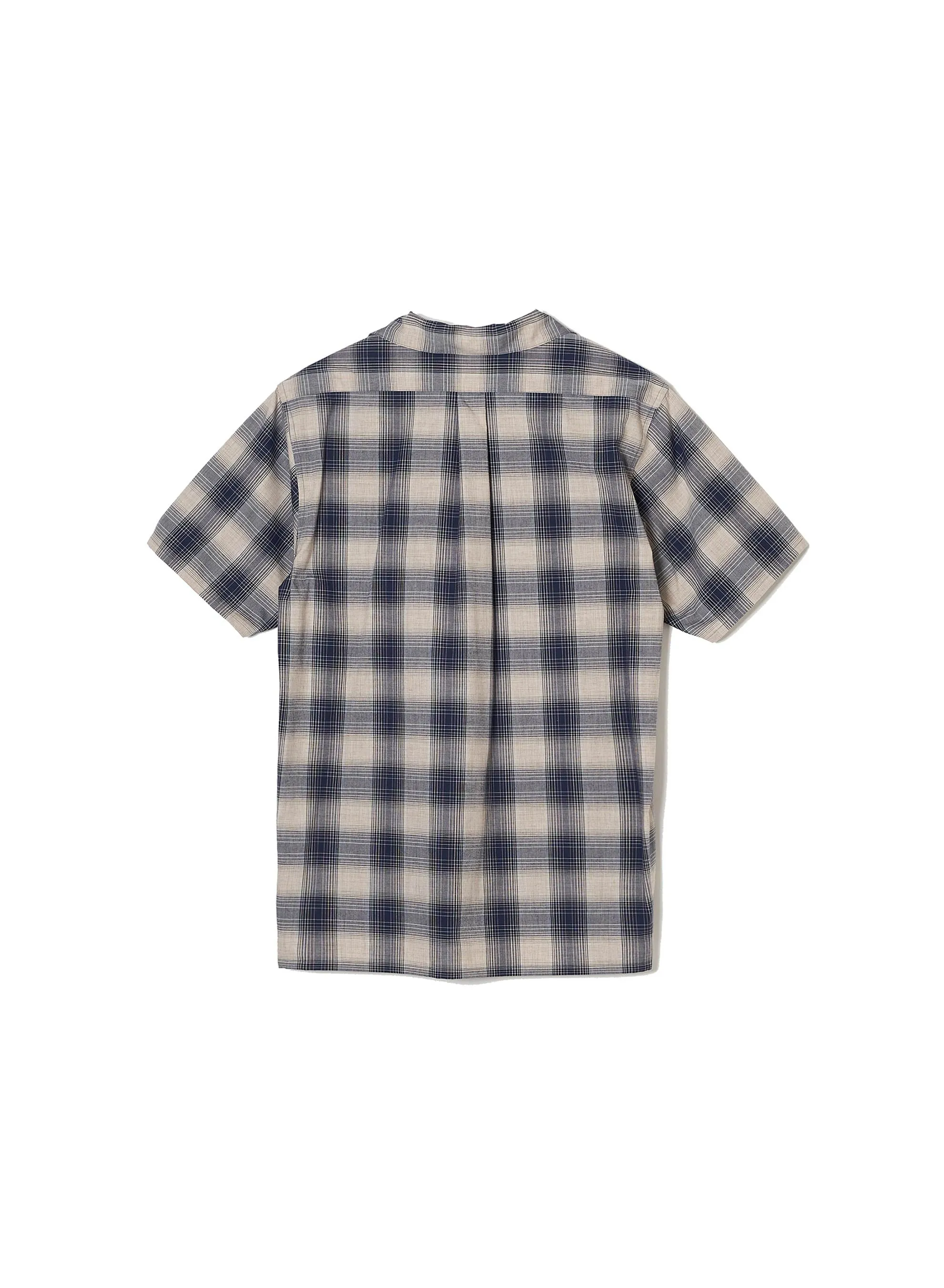 YAK OMBRE PLAID OPEN COLLAR BLOUSE HALF SLEEVE sold by Sugar Hill Tokyo product image thumbnail 2
