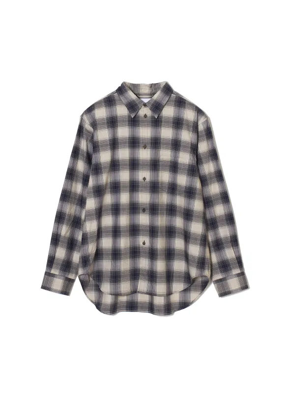 YAK OMBRE PLAID REGULAR COLLAR BLOUSE sold by Sugar Hill Tokyo