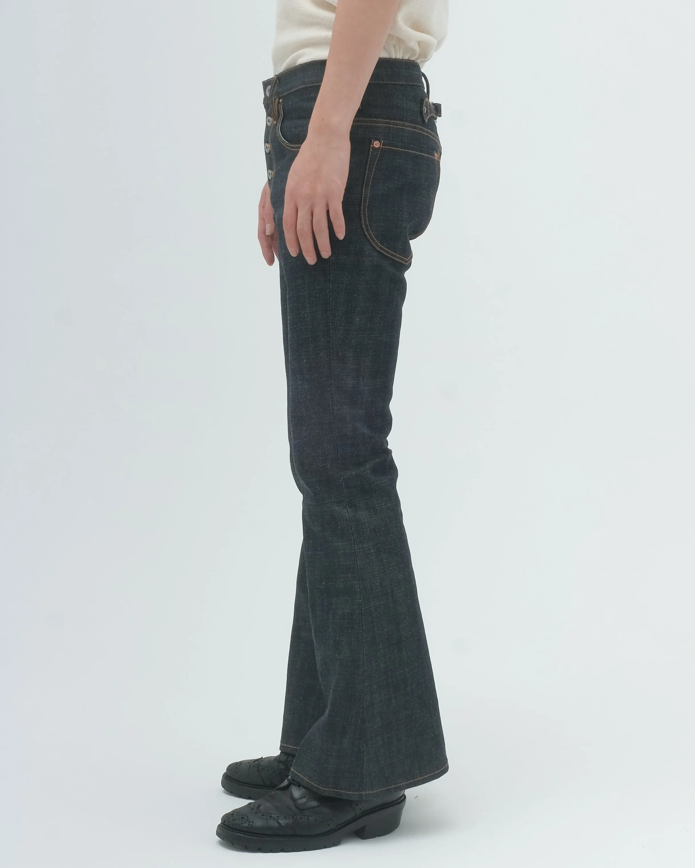 CLASSIC FLARED DENIM PANTS sold by Sugar Hill Tokyo product image thumbnail 4