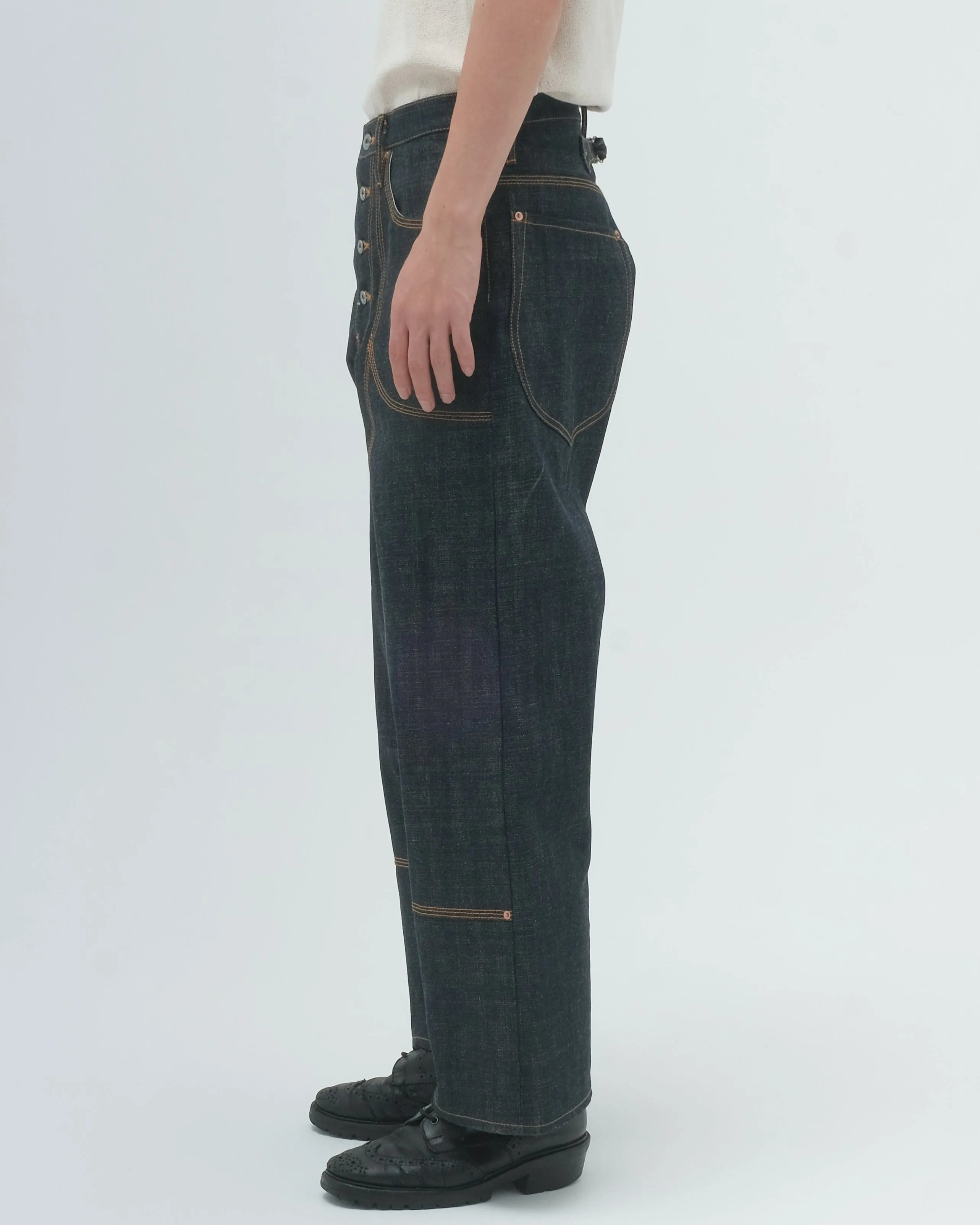 CLASSIC DOUBLE KNEE DENIM PANTS sold by Sugar Hill Tokyo product image thumbnail 4