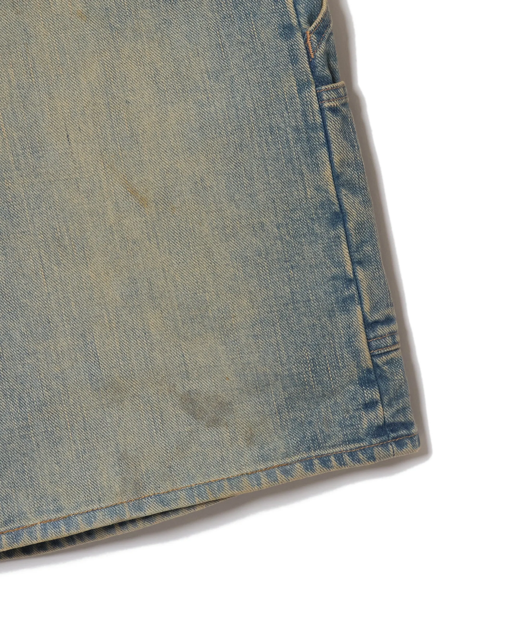 FADED DENIM BUGGY TROUSERS sold by Sugar Hill Tokyo product image thumbnail 4
