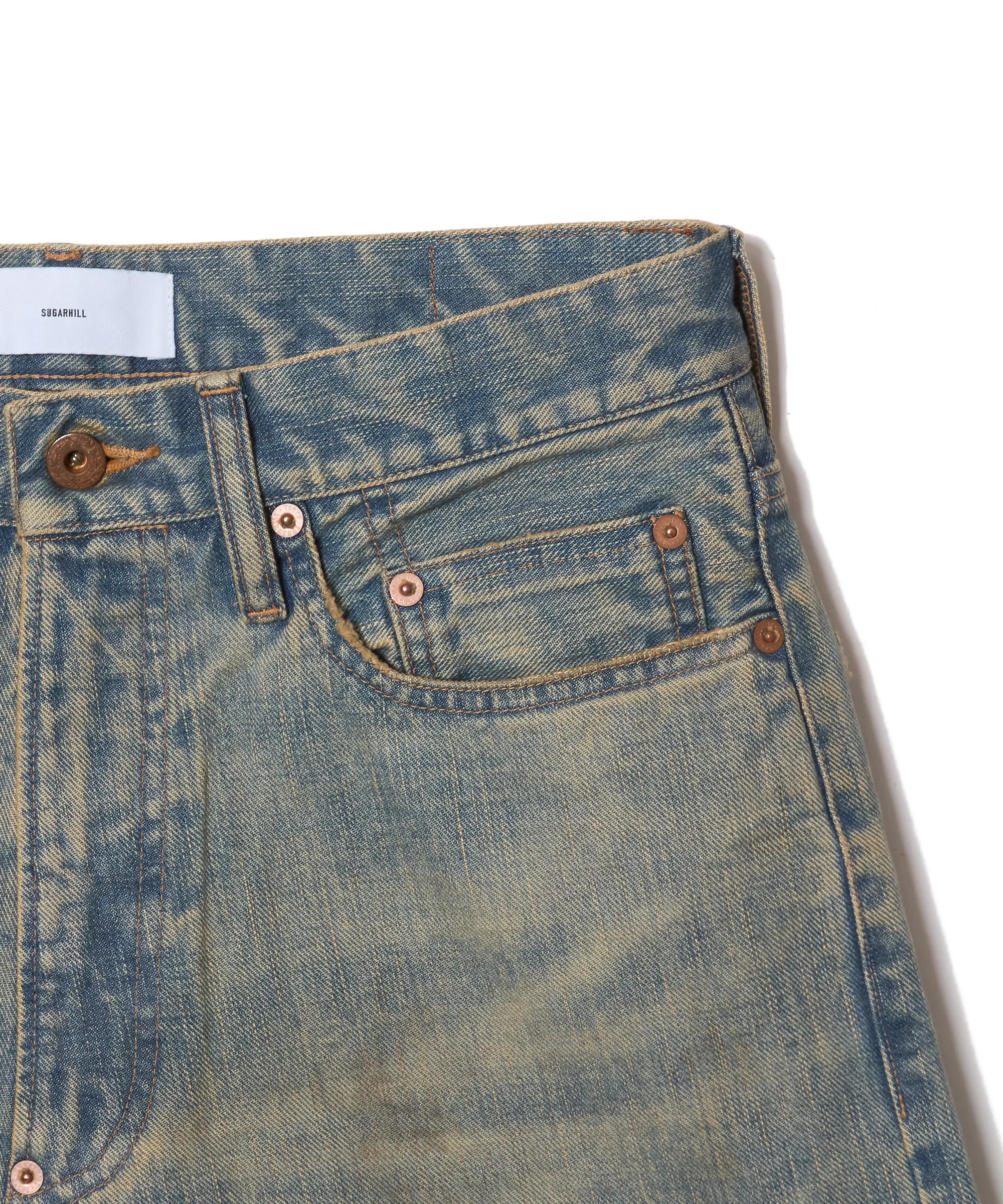FADED DENIM BUGGY TROUSERS sold by Sugar Hill Tokyo product image thumbnail 3