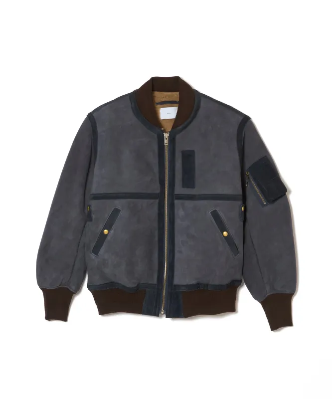 SHERRING LEATHER MA-1 JACKET sold by Sugar Hill Tokyo