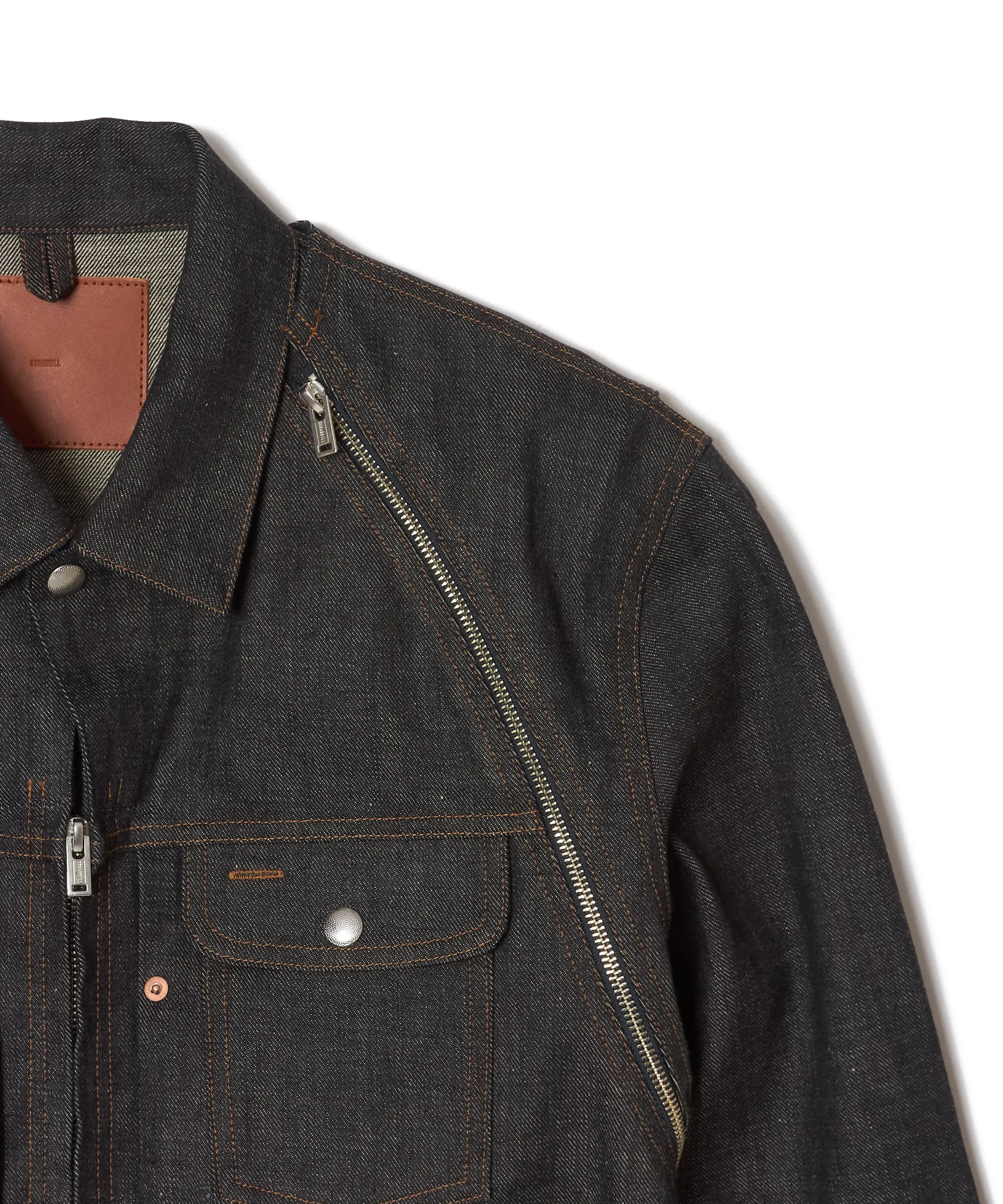 RIGID ZIP DENIM JACKET sold by Sugar Hill Tokyo product image thumbnail 3