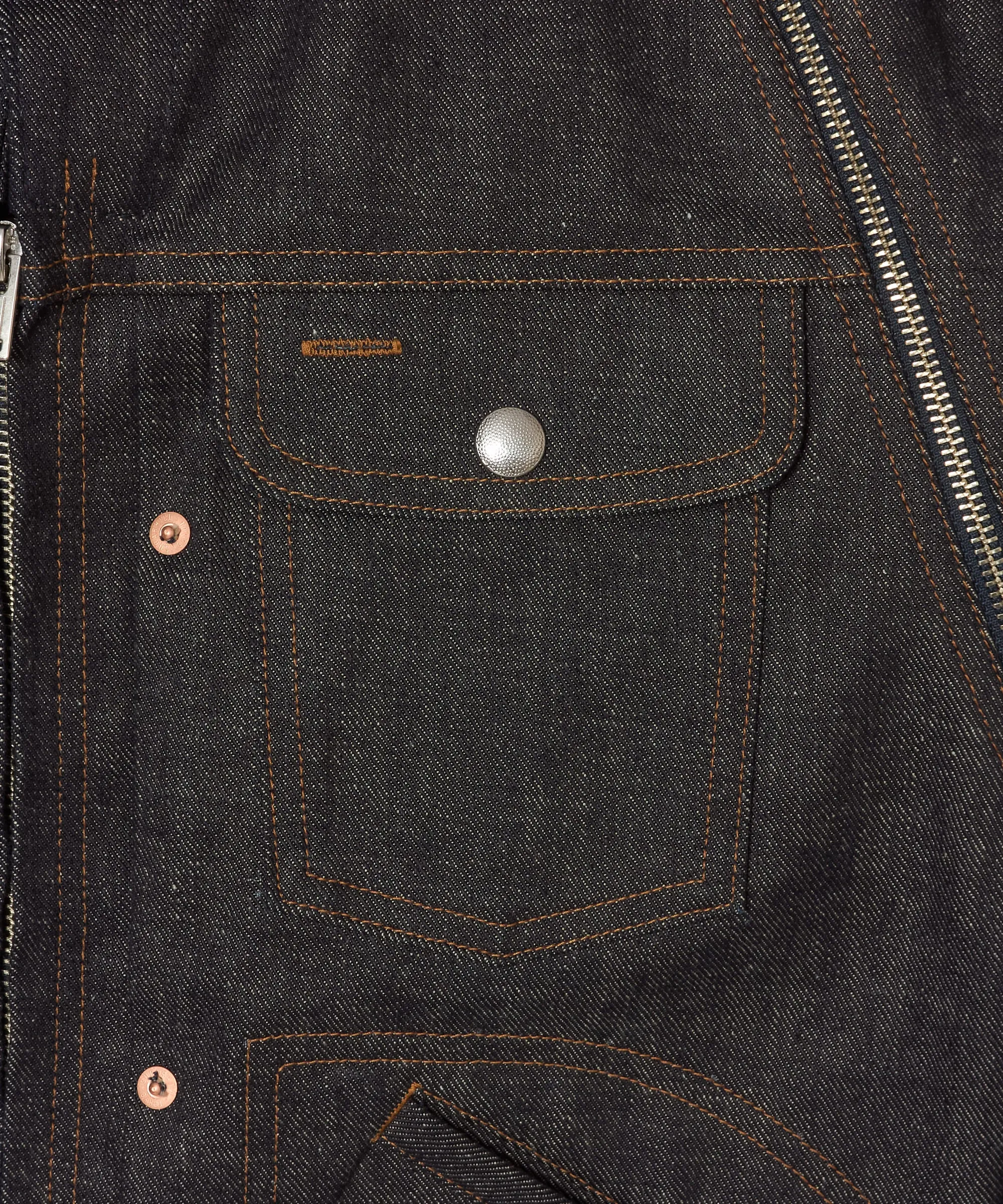 RIGID ZIP DENIM JACKET sold by Sugar Hill Tokyo product image thumbnail 4