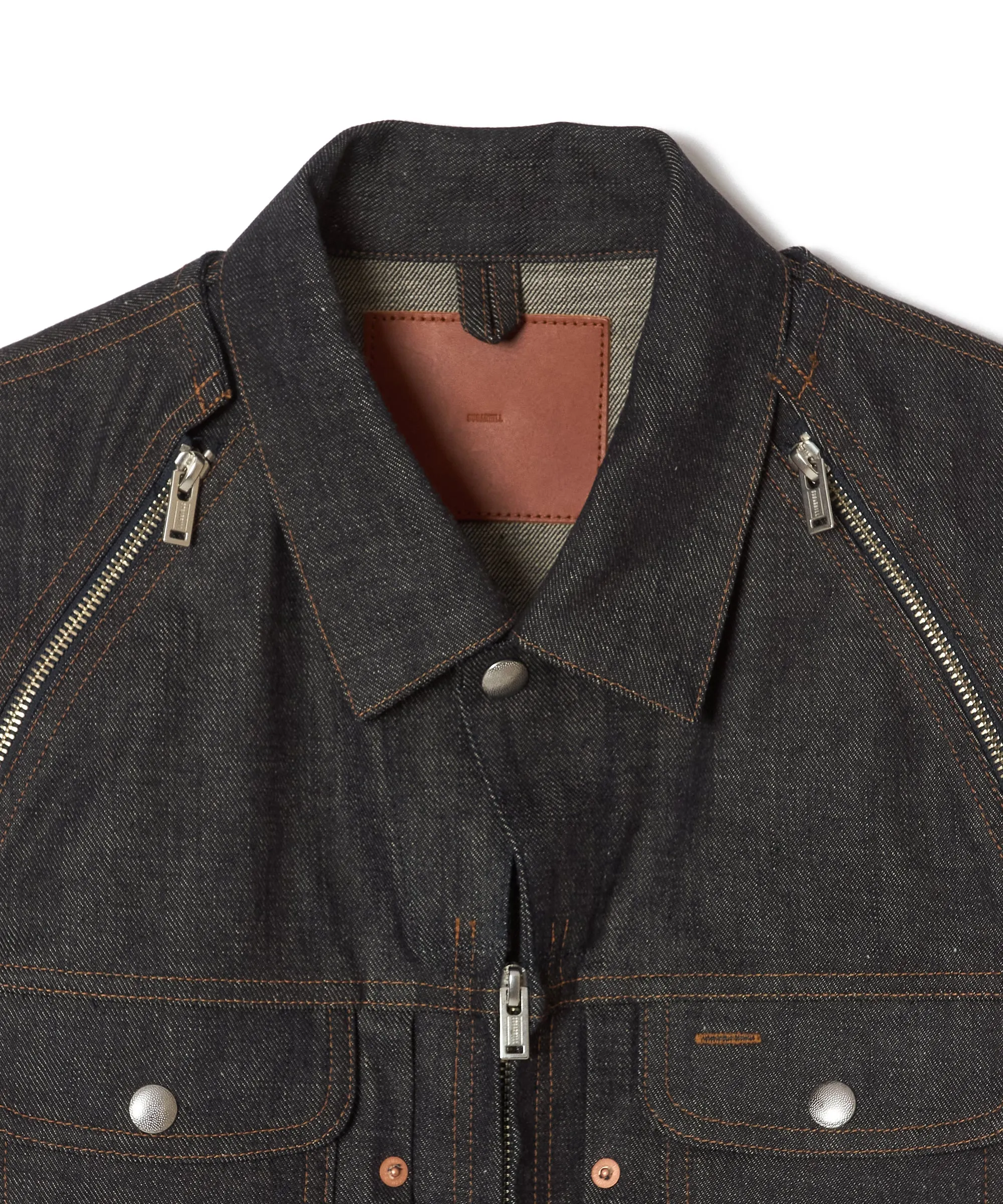 RIGID ZIP DENIM JACKET sold by Sugar Hill Tokyo product image thumbnail 2