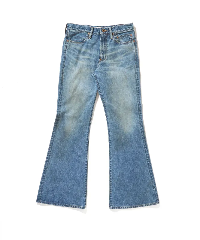 FADED MODERN DENIM PANTS FLARED CUT sold by Sugar Hill Tokyo