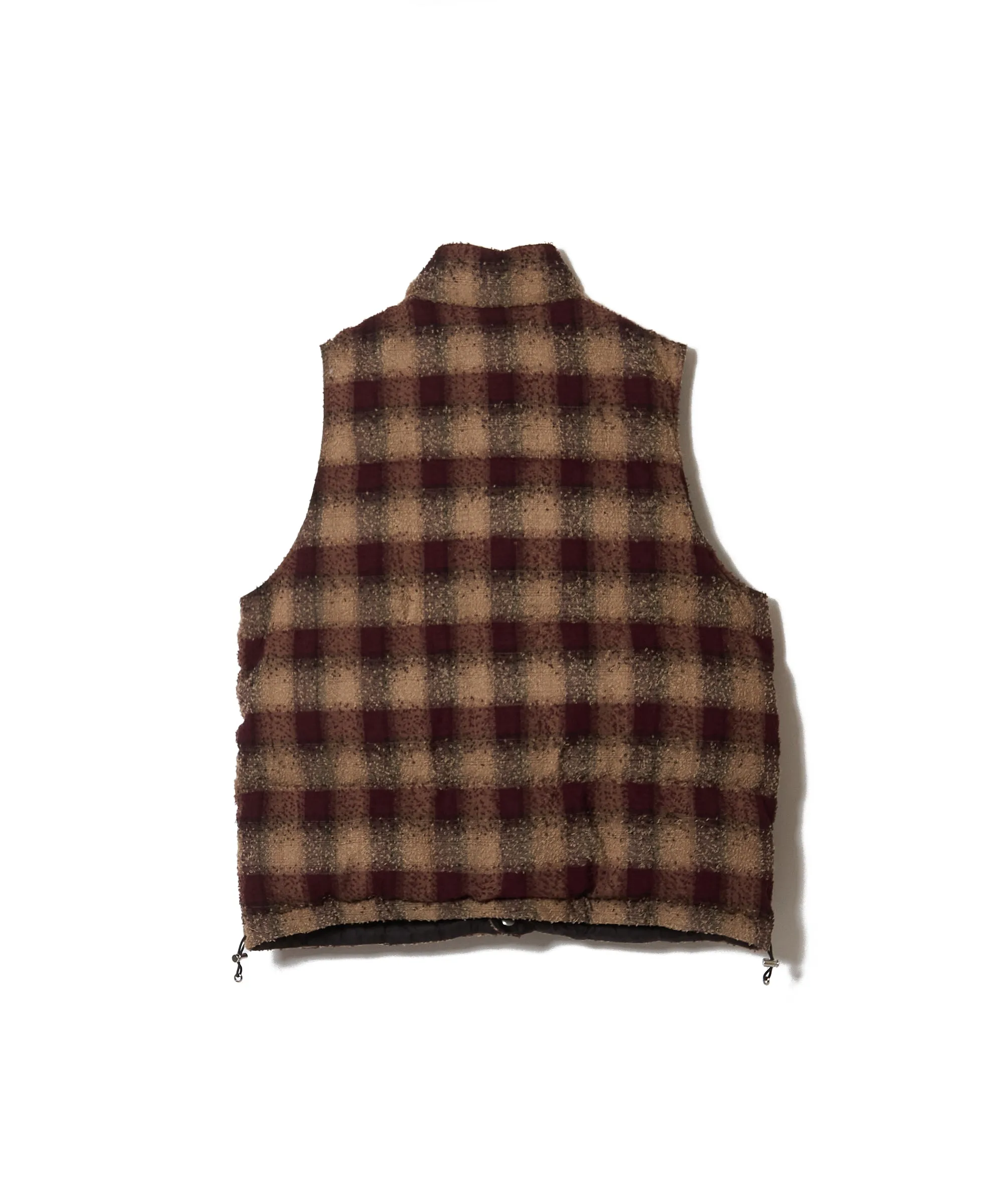 PLAID PUFFER REVERSIVLE VEST sold by Sugar Hill Tokyo product image thumbnail 3