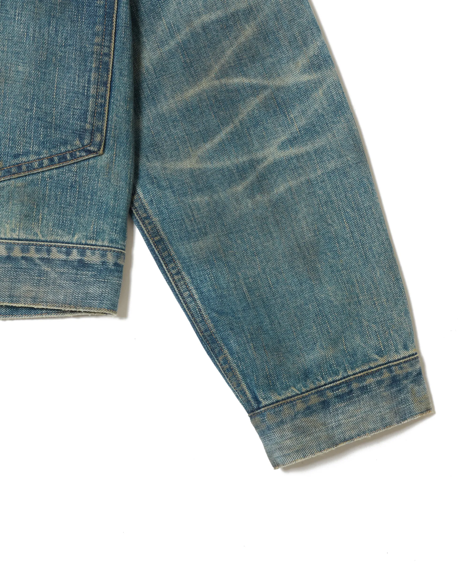 DISTRESSED MODERN DENIM JACKET sold by Sugar Hill Tokyo product image thumbnail 5
