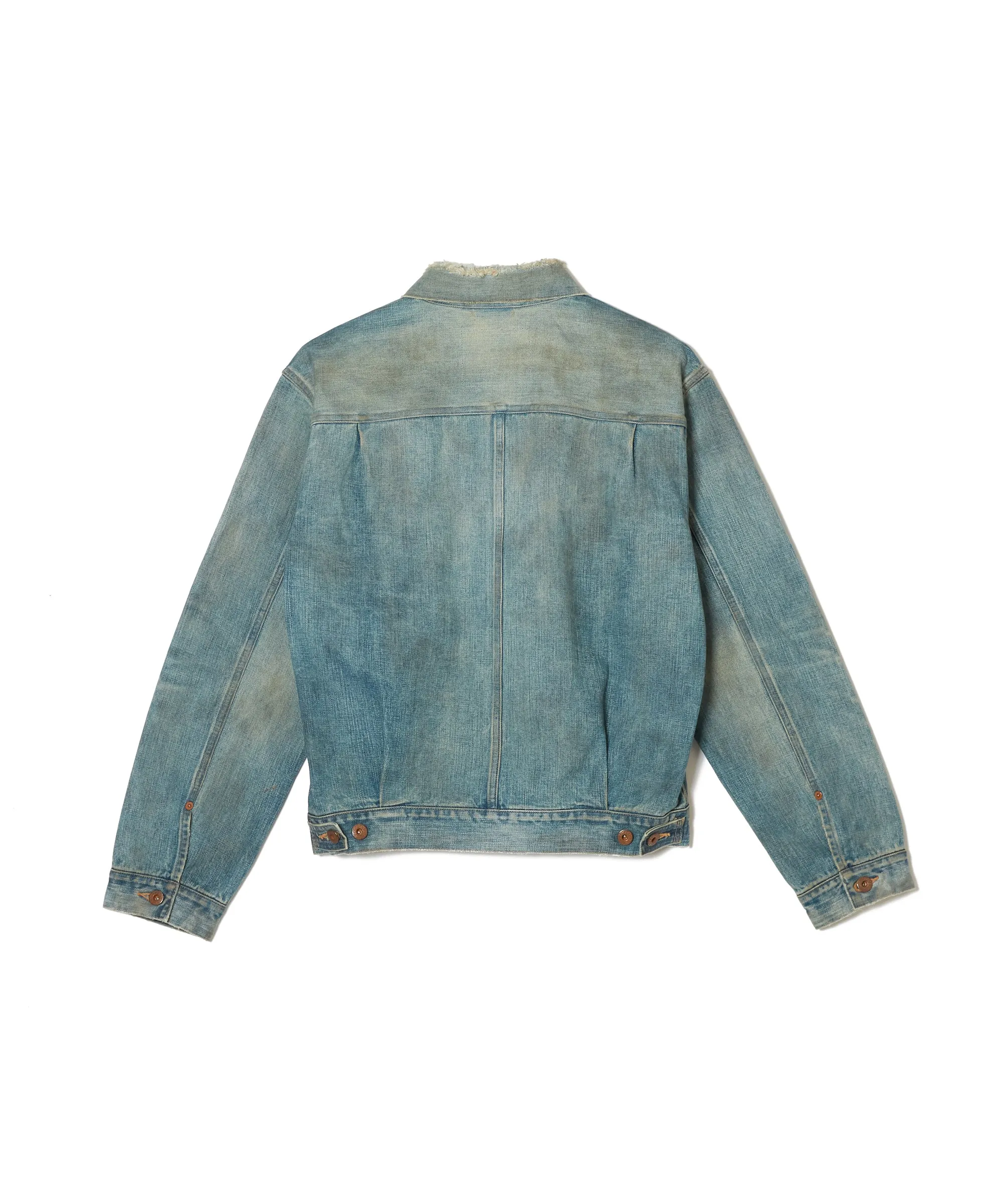DISTRESSED MODERN DENIM JACKET sold by Sugar Hill Tokyo product image thumbnail 2