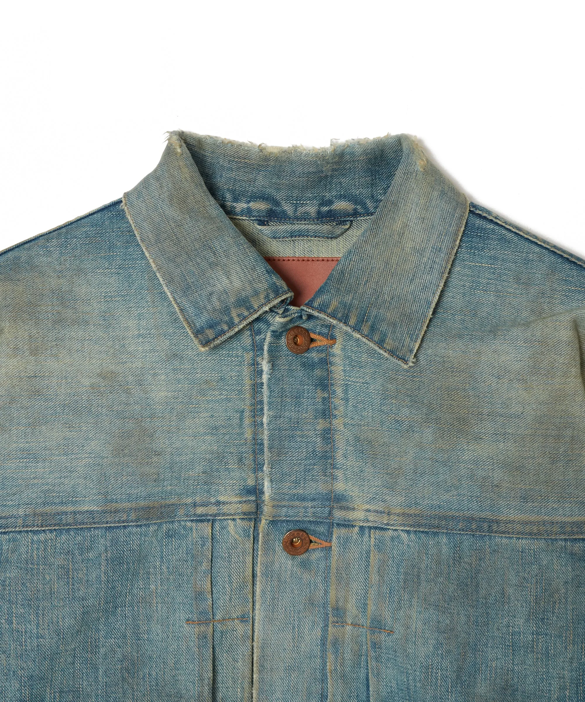 DISTRESSED MODERN DENIM JACKET sold by Sugar Hill Tokyo product image thumbnail 3