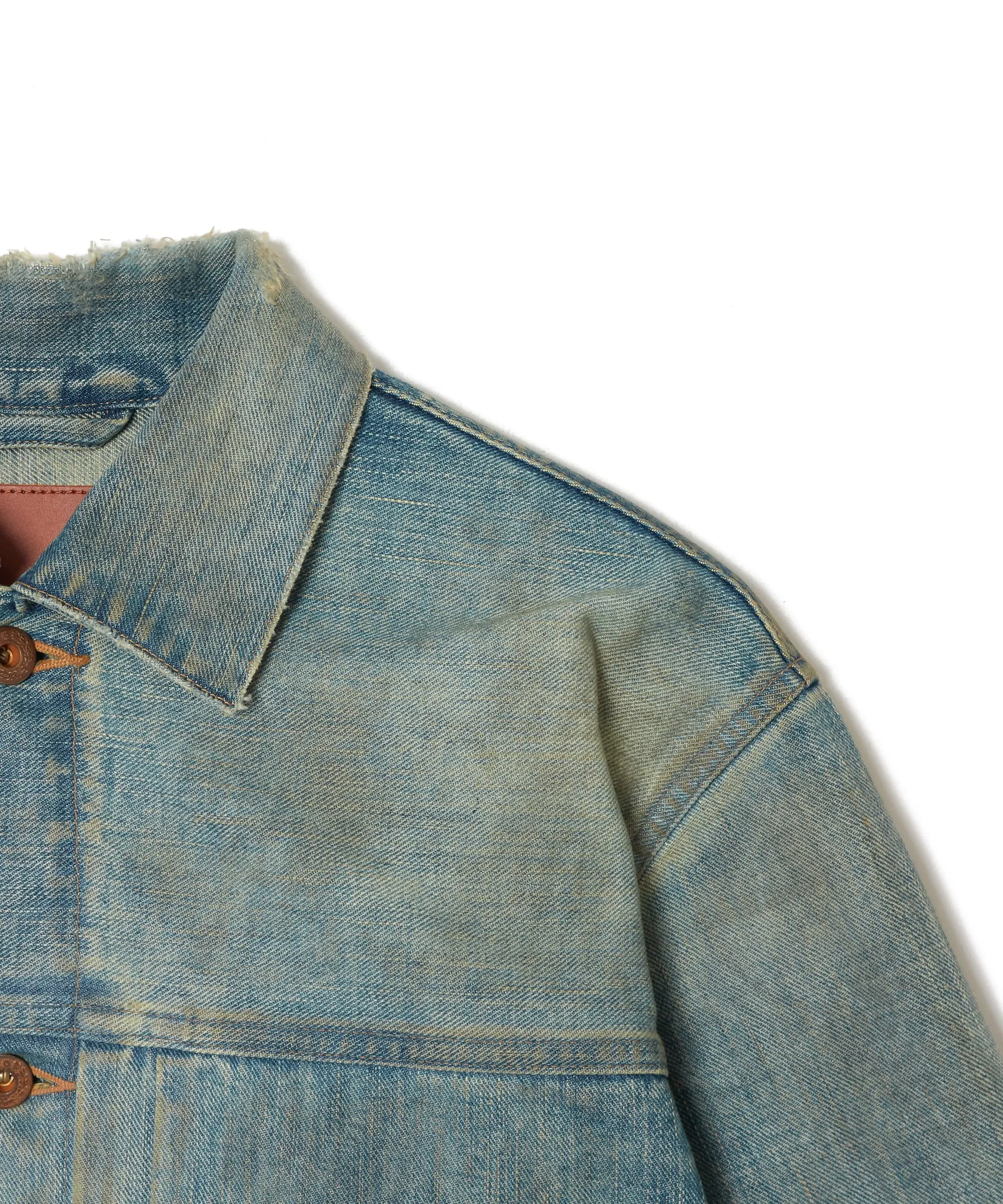 DISTRESSED MODERN DENIM JACKET sold by Sugar Hill Tokyo product image thumbnail 4