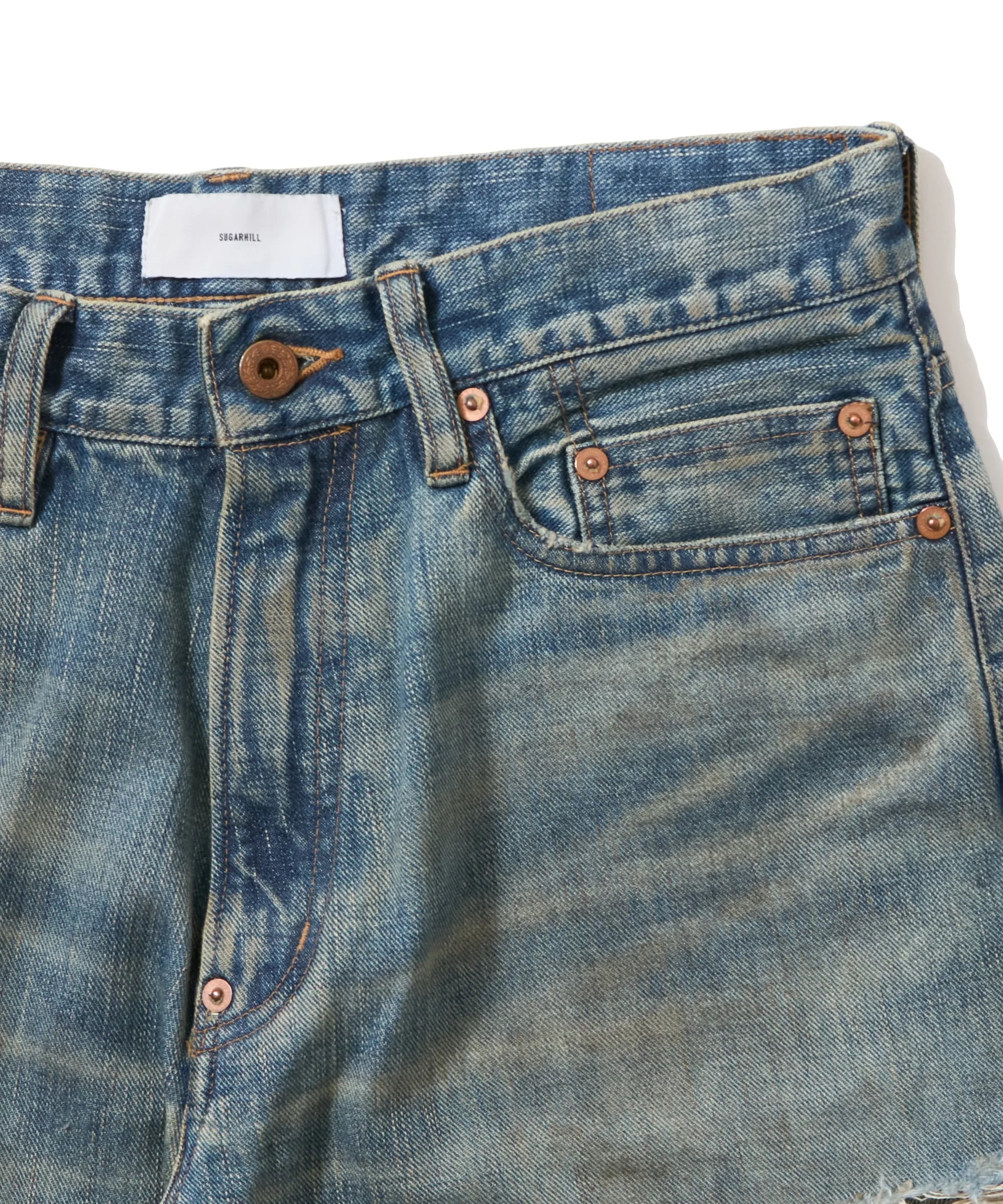 DESTRESSED MODERN DENIM REGULER CUT sold by Sugar Hill Tokyo product image thumbnail 4