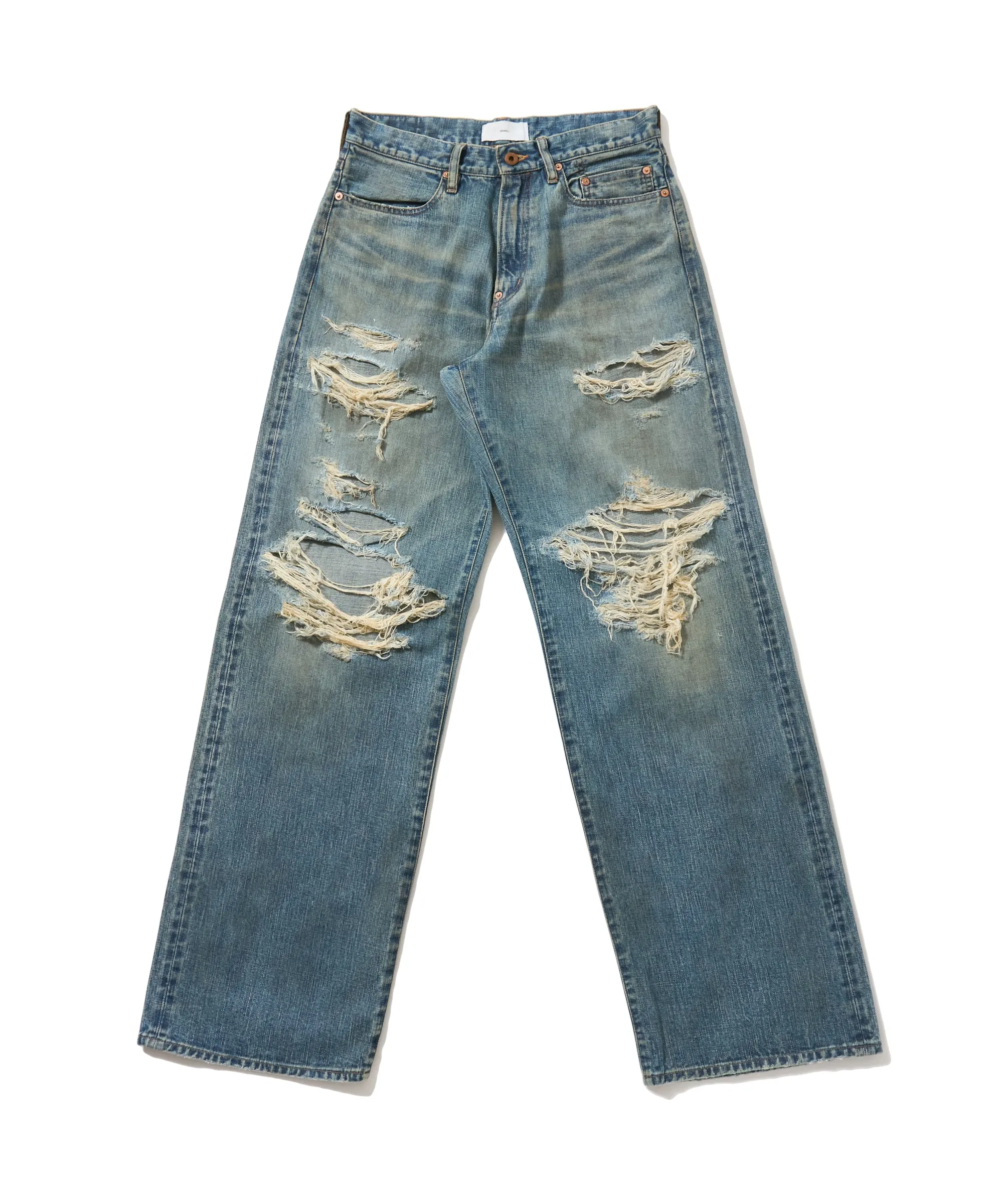 DESTRESSED MODERN DENIM REGULER CUT sold by Sugar Hill Tokyo