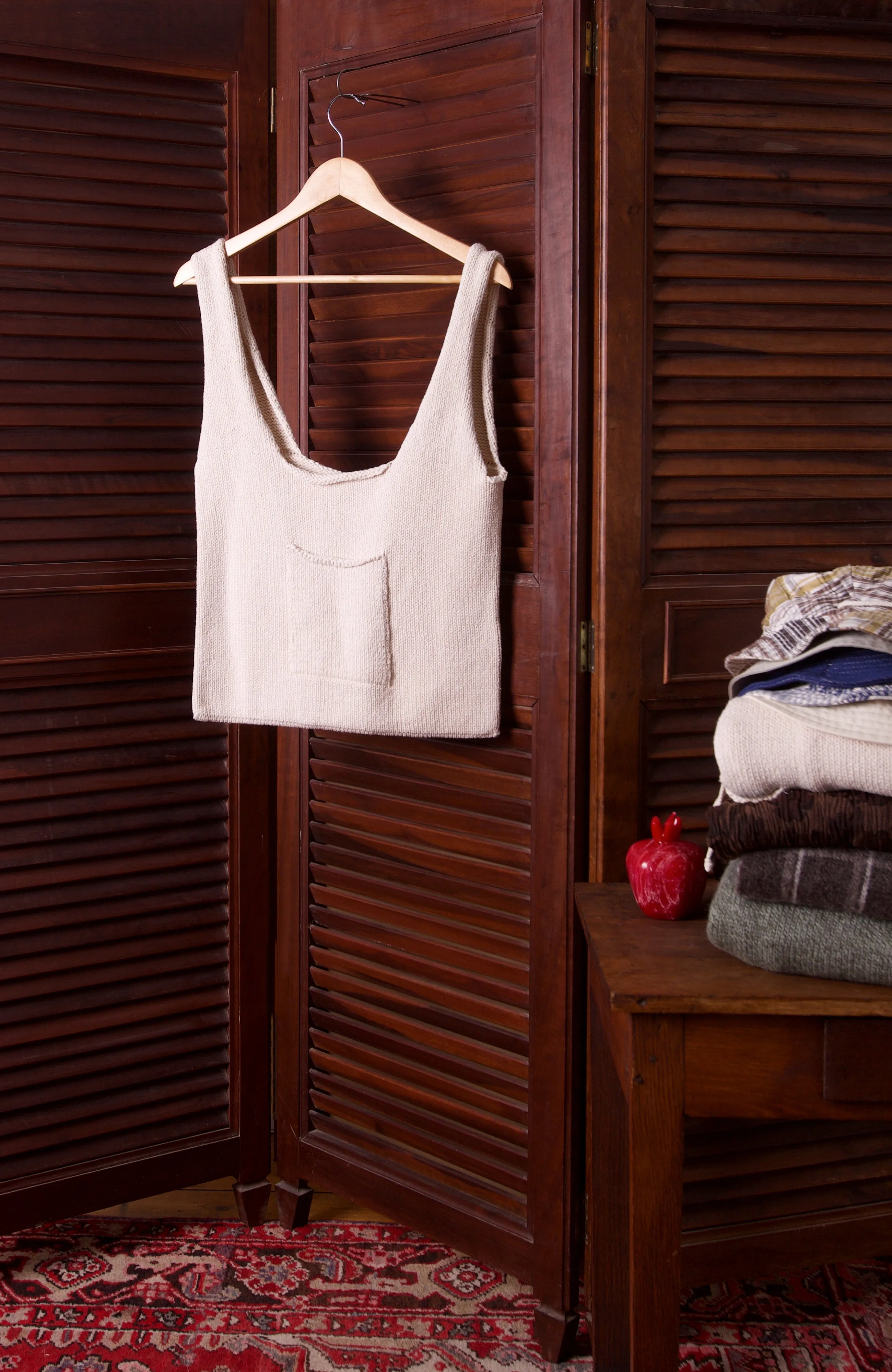 Knitted Shopper, Undyed Cotton (TRUE SAMPLE) sold by XENIA TELUNTS