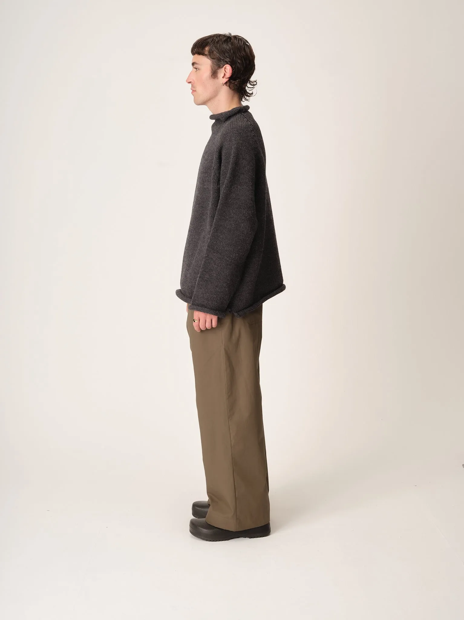 Fisherman Sweater, Charcoal sold by XENIA TELUNTS product image thumbnail 5