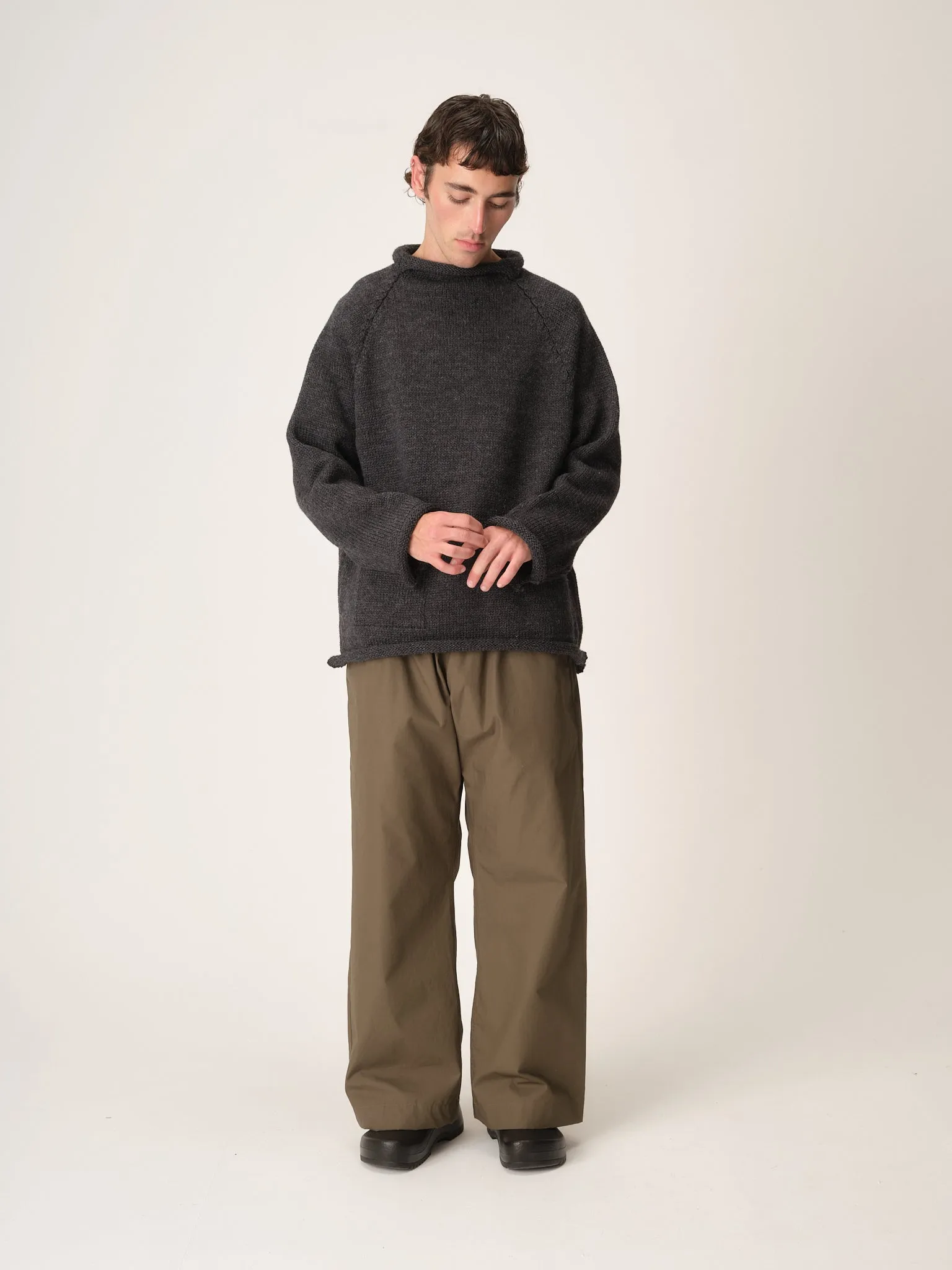 Fisherman Sweater, Charcoal sold by XENIA TELUNTS product image thumbnail 4