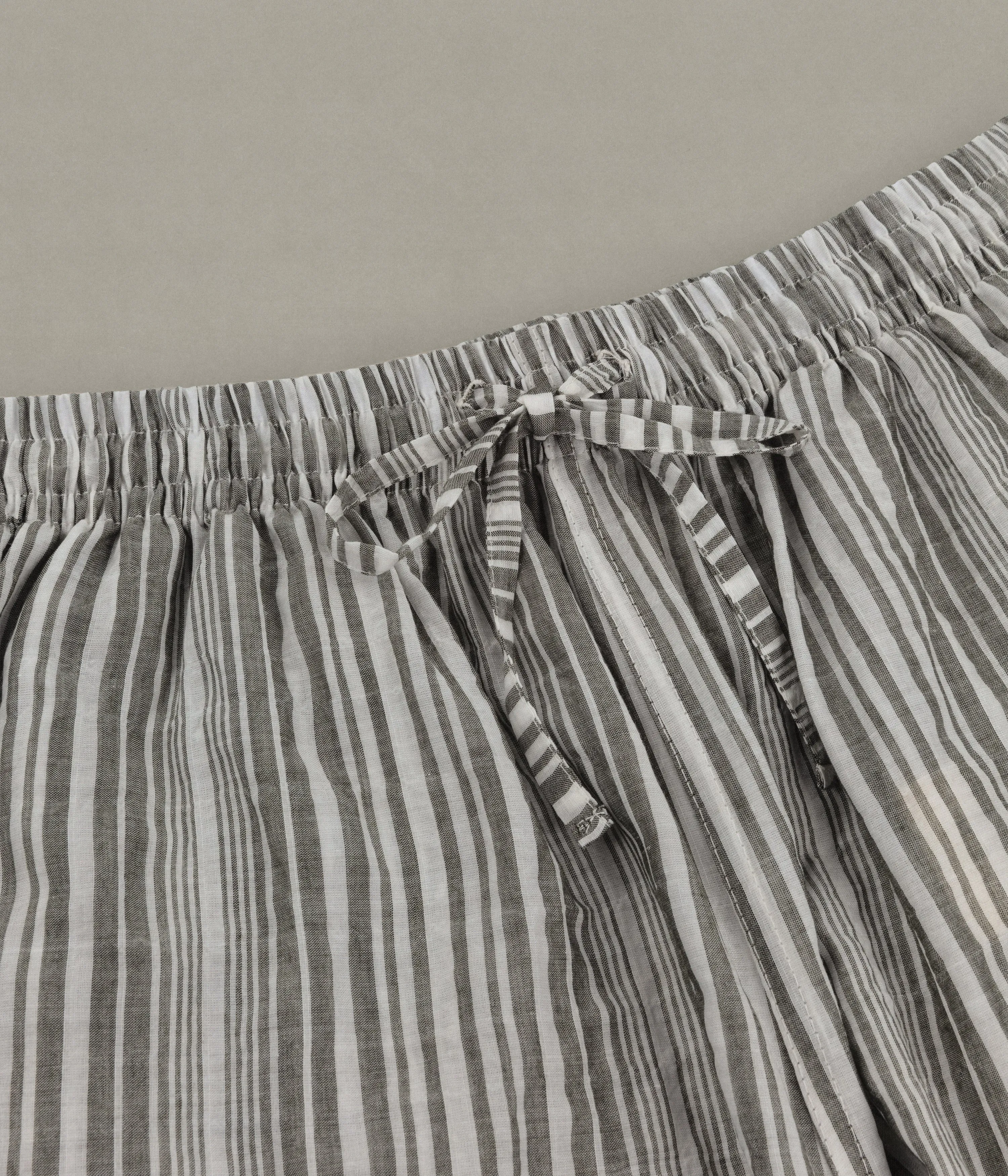 Nine AM Shorts, Green Stripe sold by XENIA TELUNTS product image thumbnail 3