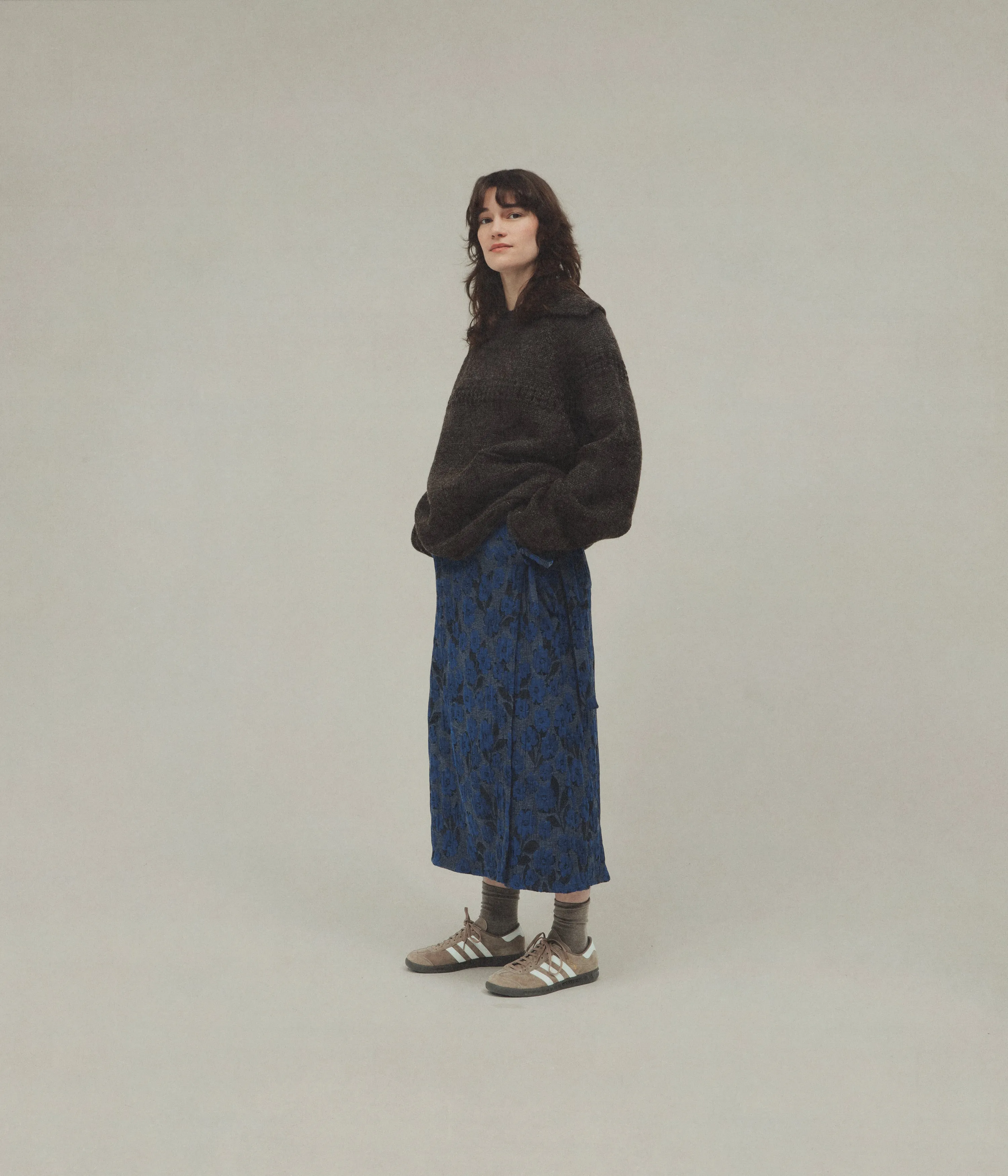 Sailor's Neck Sweater, Brown sold by XENIA TELUNTS product image thumbnail 2