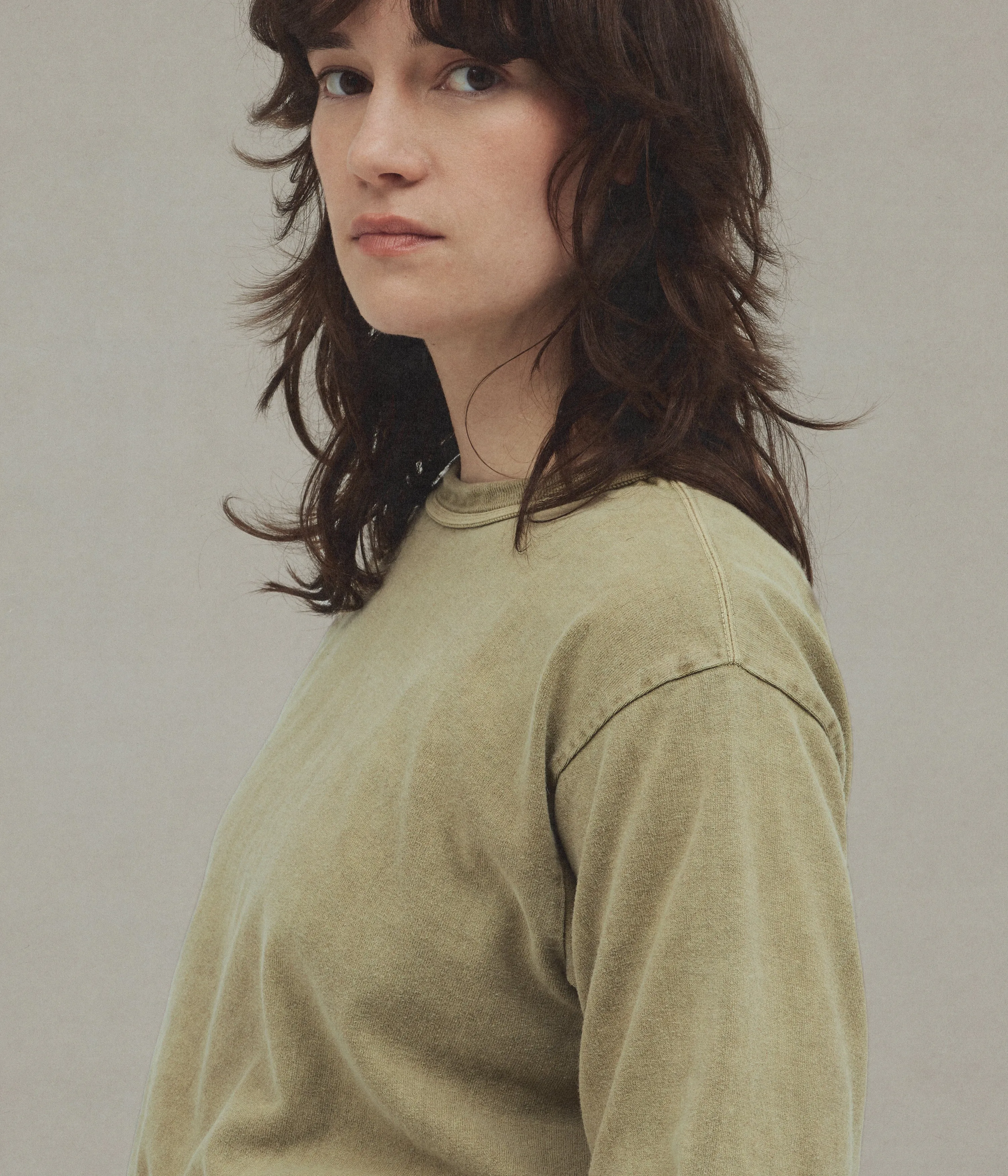 Koshtan Heavyweight T-shirt, Khaki sold by XENIA TELUNTS product image thumbnail 2