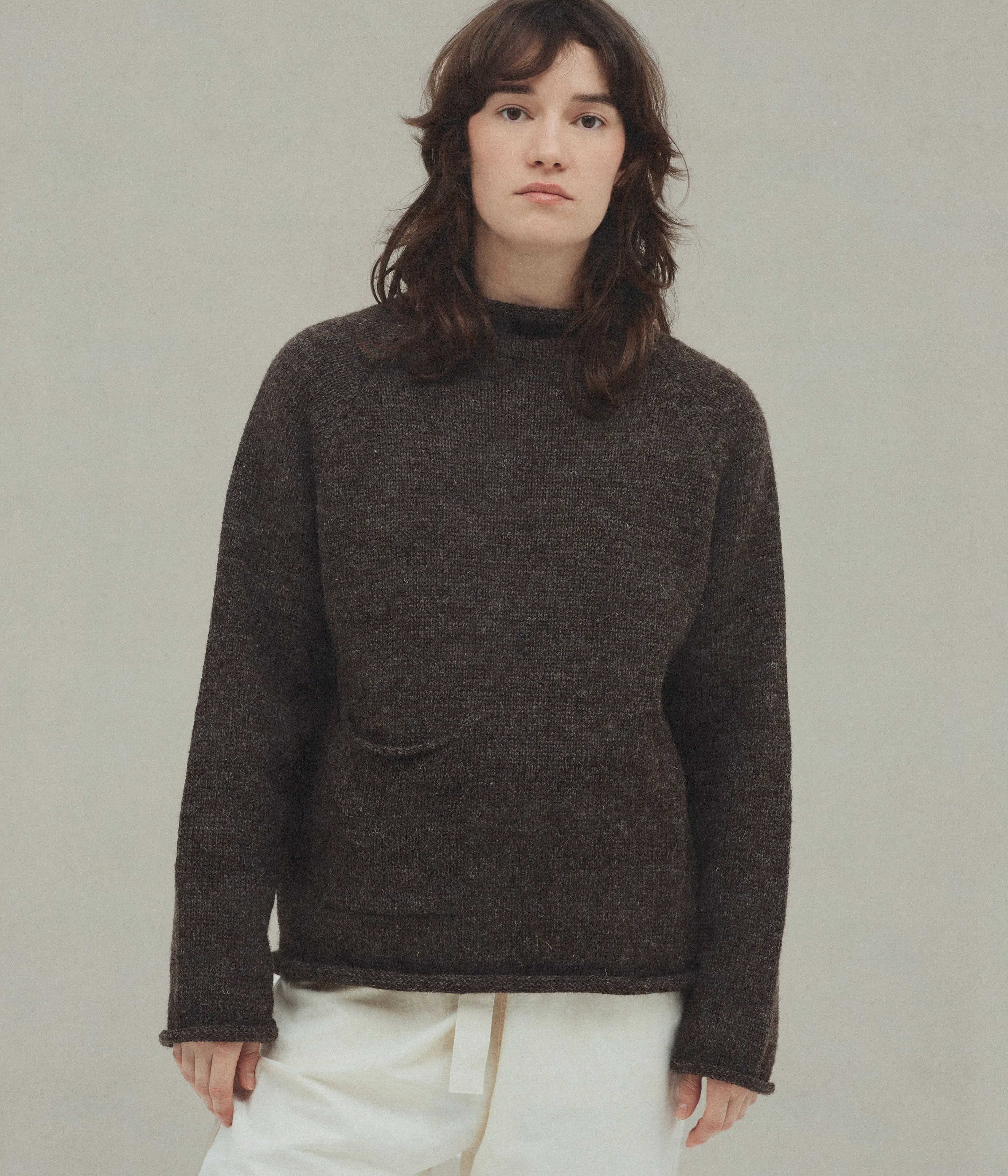 Fisherman Sweater, Brown sold by XENIA TELUNTS product image thumbnail 2