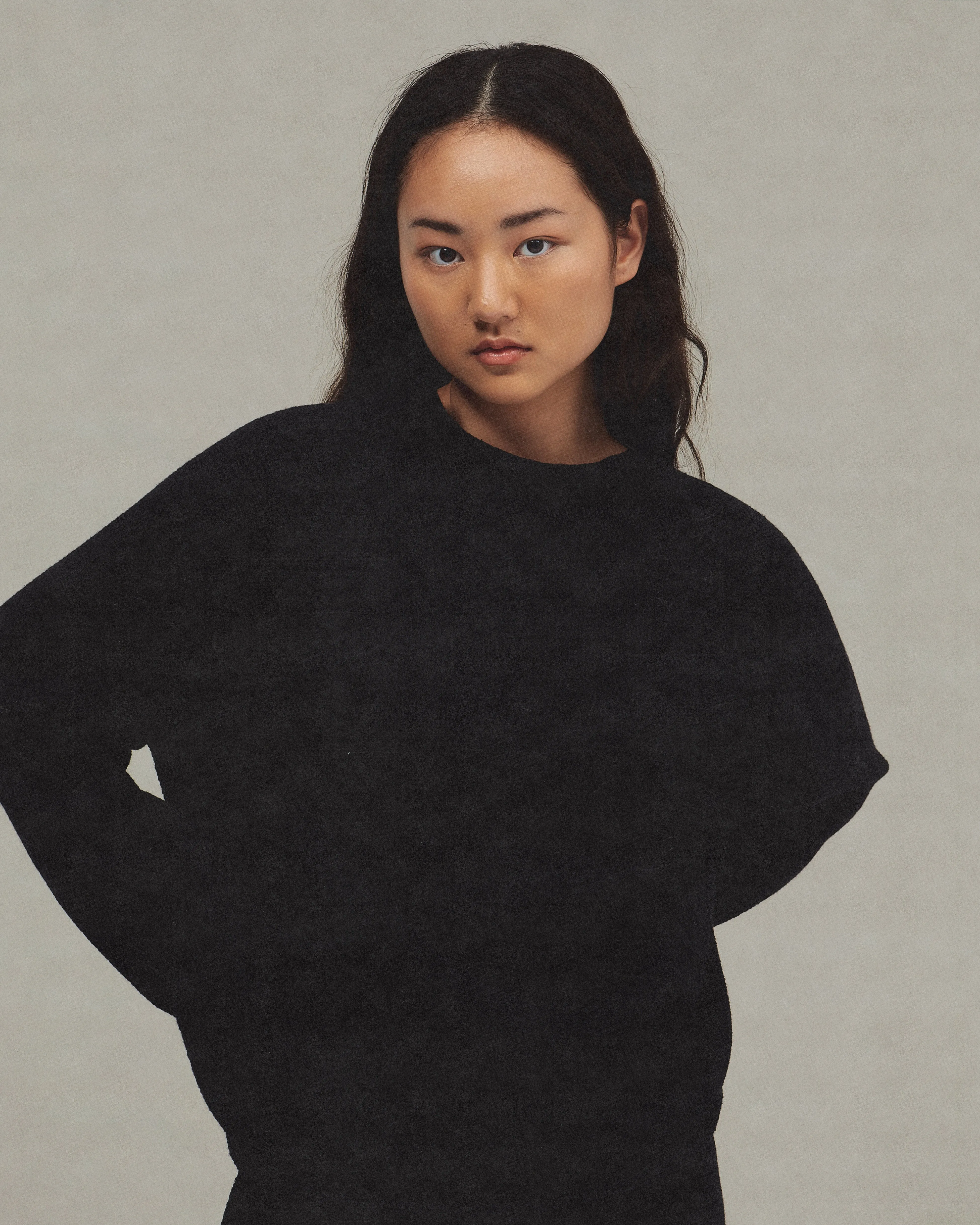 Indigo Cotton Fisherman Sweater, Black sold by XENIA TELUNTS product image thumbnail 3