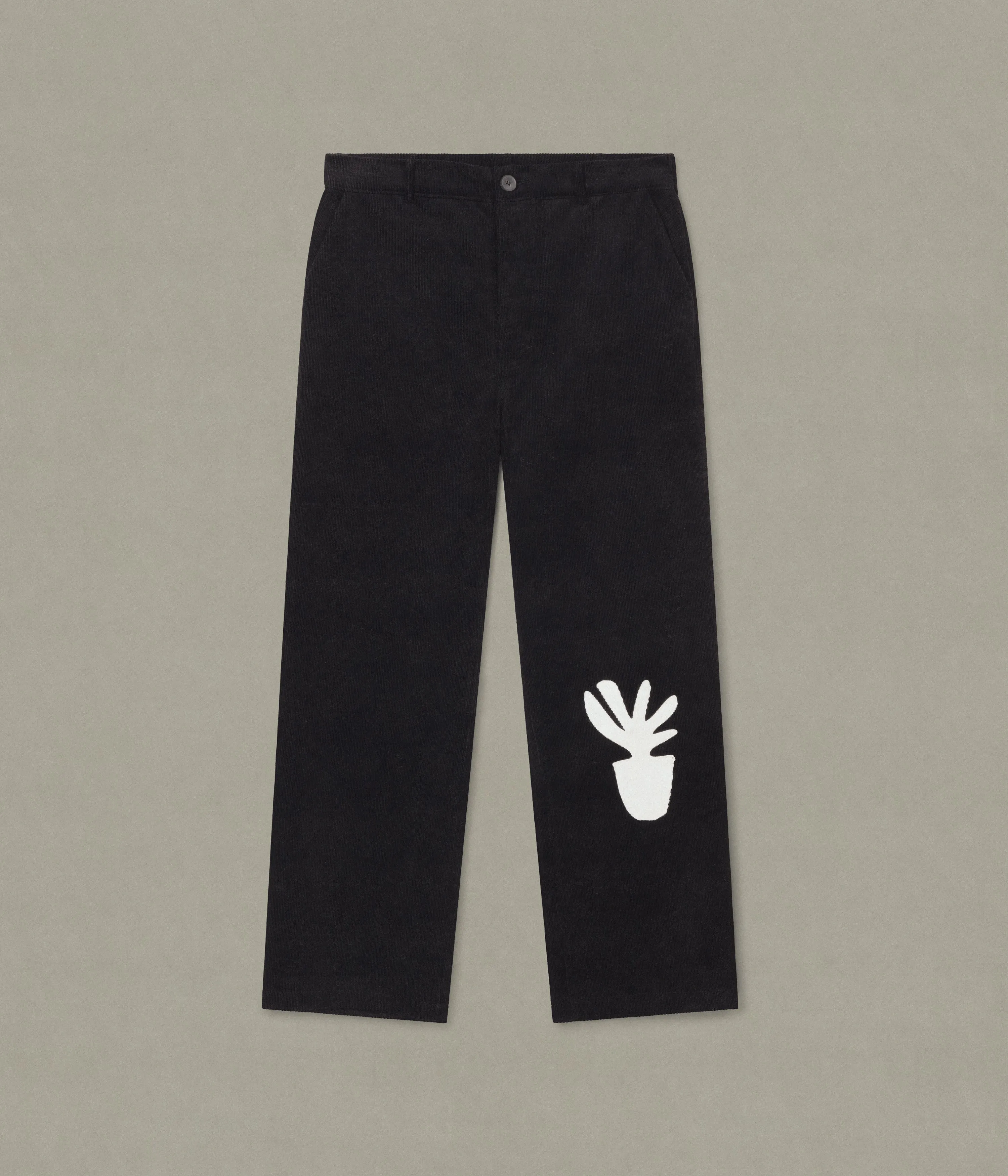 Plant Pot Cord Pant, Black sold by XENIA TELUNTS