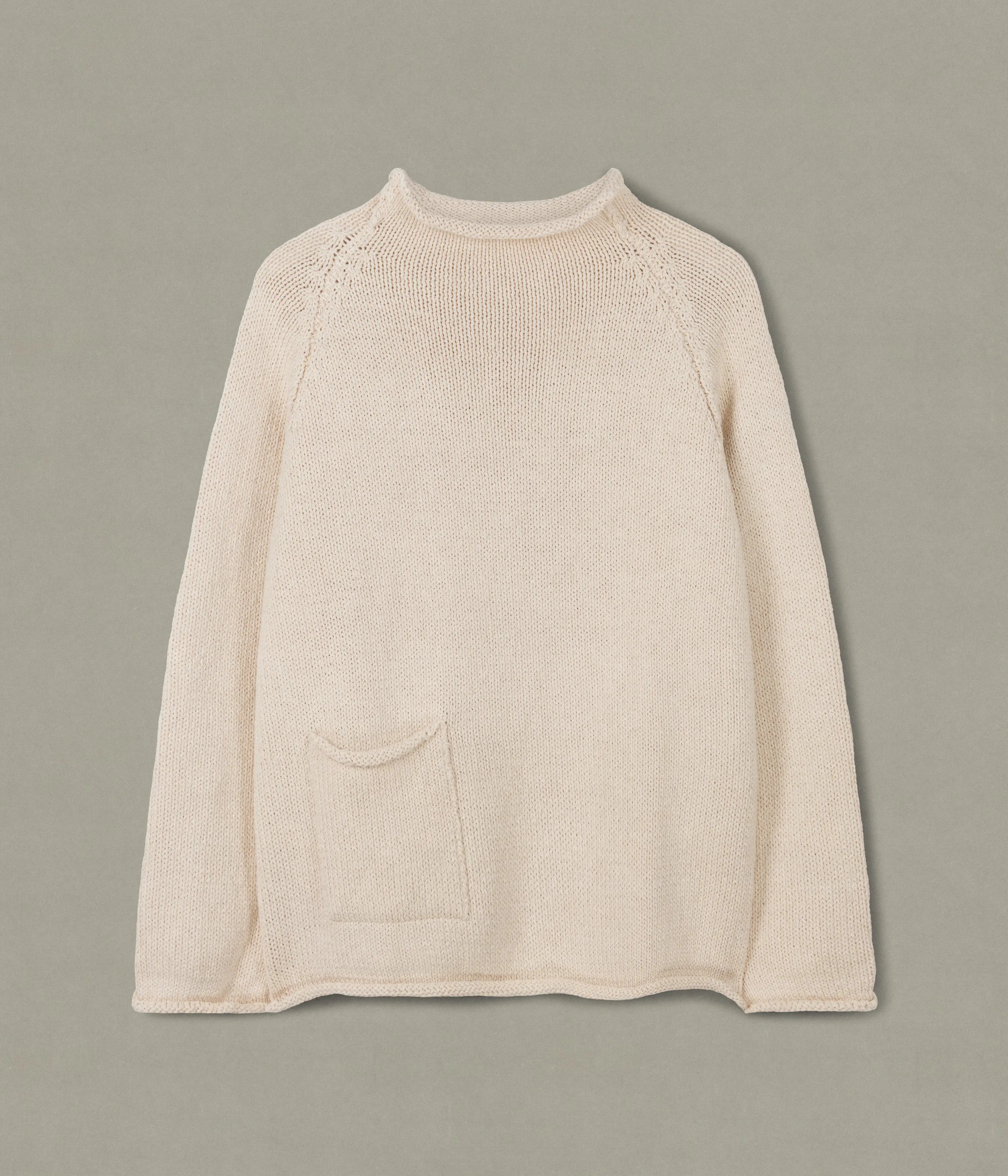 Cotton Fisherman Sweater, Undyed sold by XENIA TELUNTS