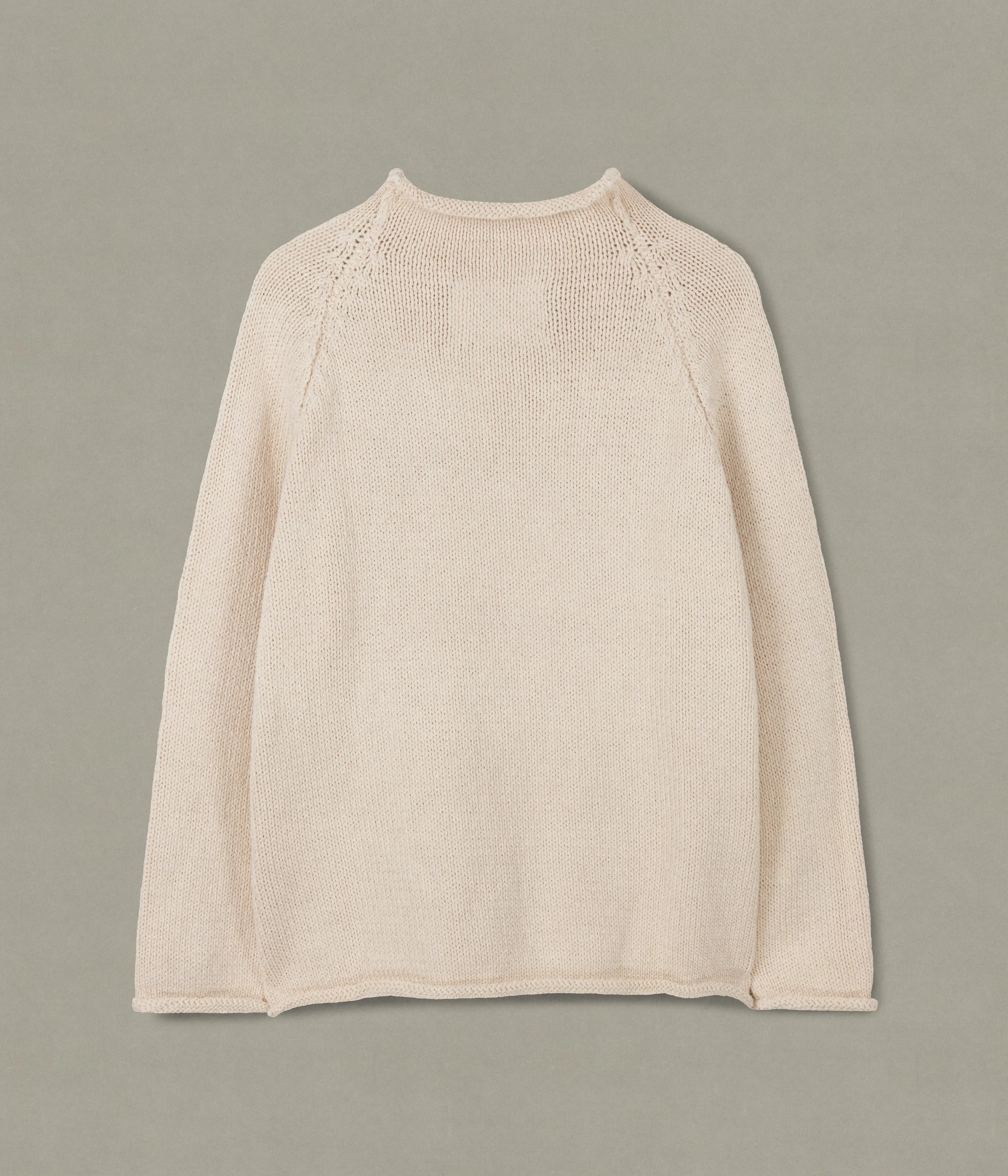 Cotton Fisherman Sweater, Undyed sold by XENIA TELUNTS product image thumbnail 4