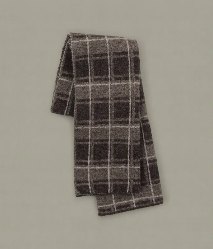 Jacquard Scarf, Brown sold by XENIA TELUNTS