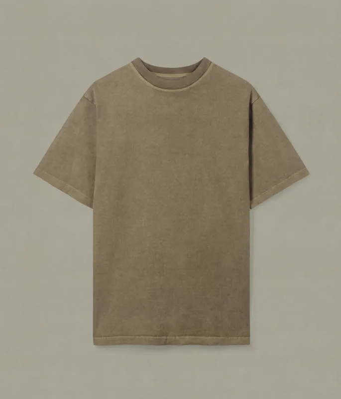 Kapan Heavyweight T-shirt, Khaki sold by XENIA TELUNTS