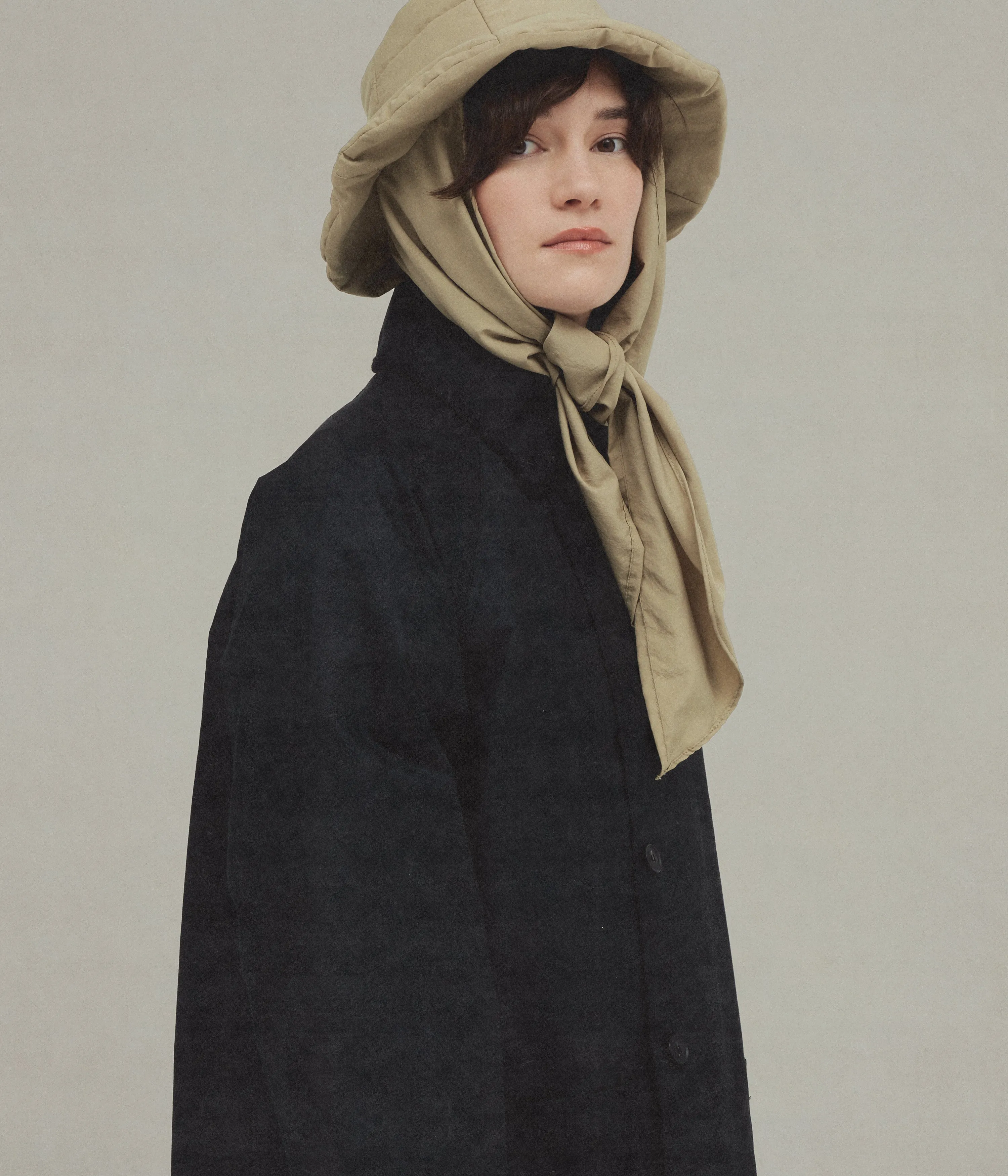 The Snug-Scarf Bucket Hat, Beige sold by XENIA TELUNTS product image thumbnail 4