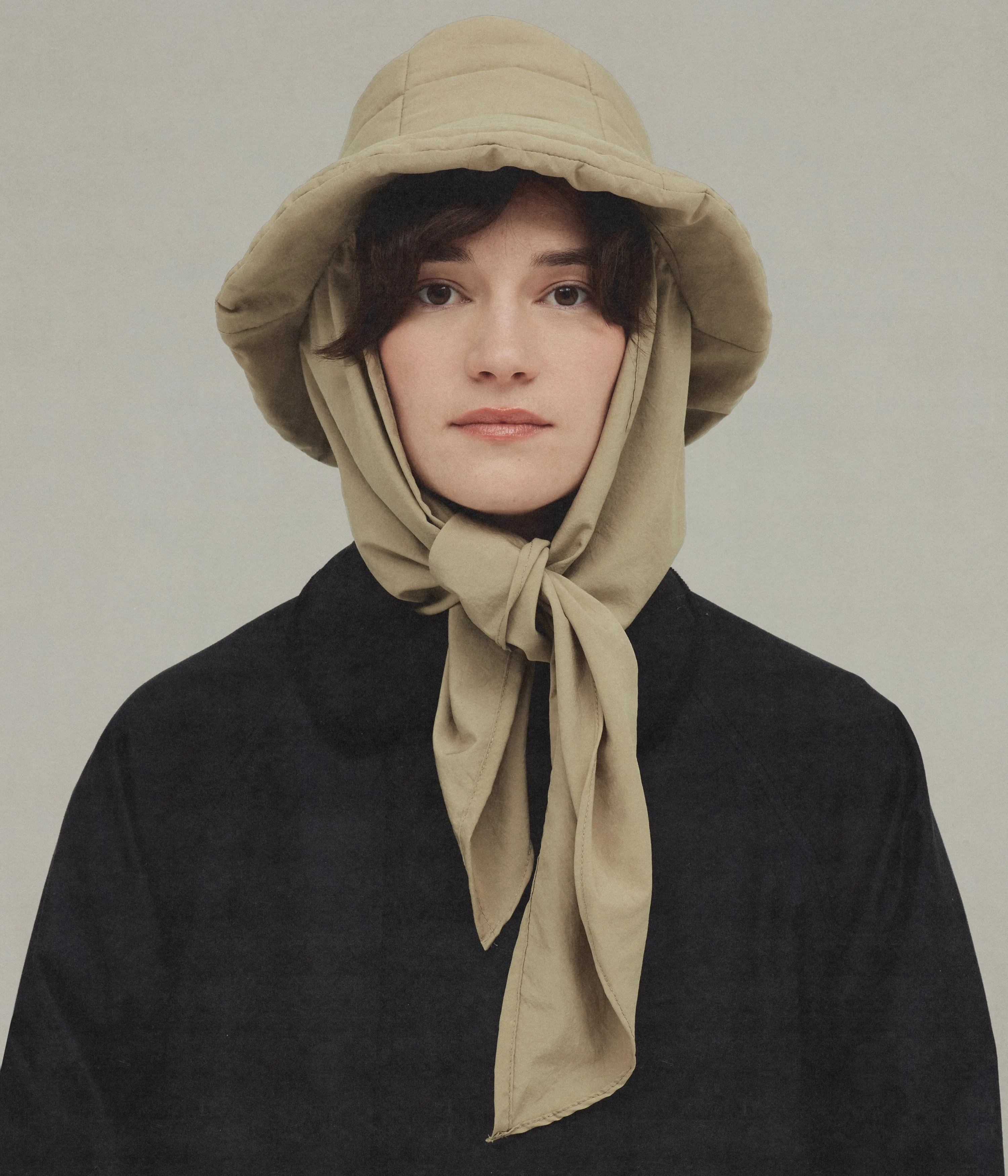 The Snug-Scarf Bucket Hat, Beige sold by XENIA TELUNTS product image thumbnail 2