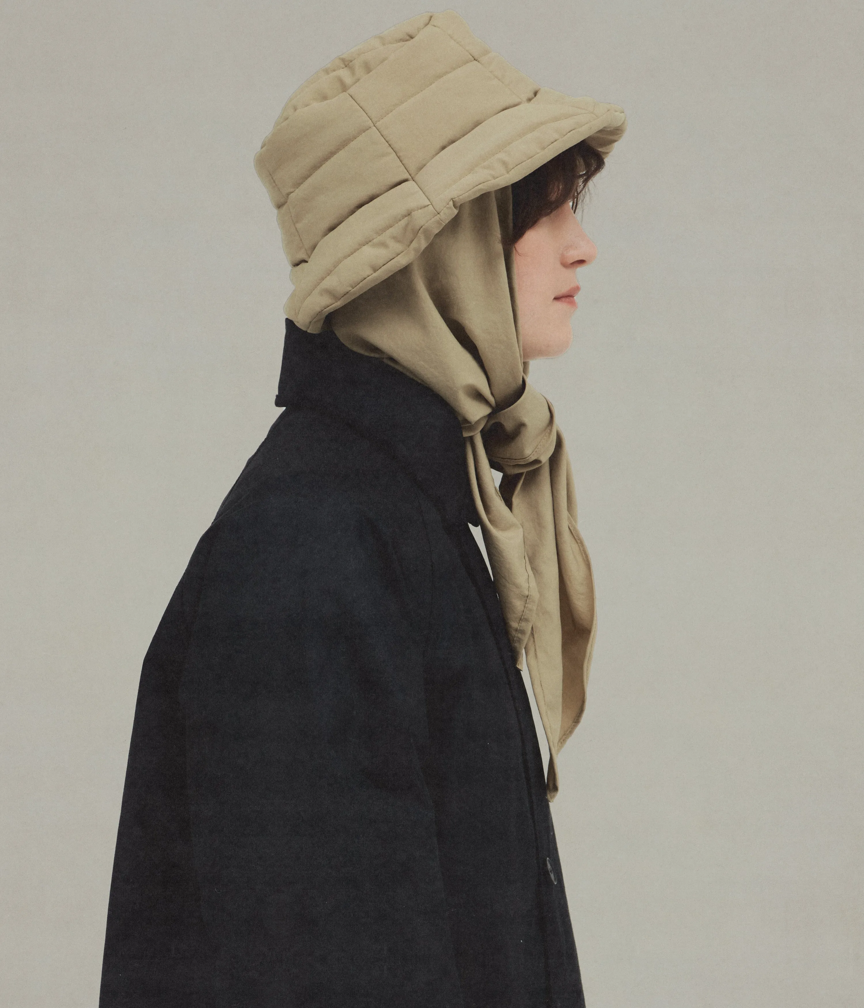 The Snug-Scarf Bucket Hat, Beige sold by XENIA TELUNTS product image thumbnail 3