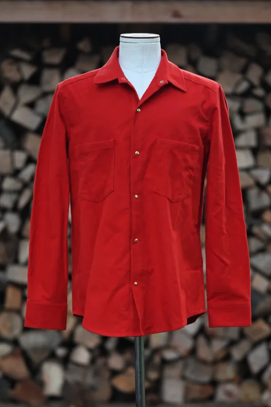 Jerry Shirt - Heirloom Red Moleskin sold by Ship John
