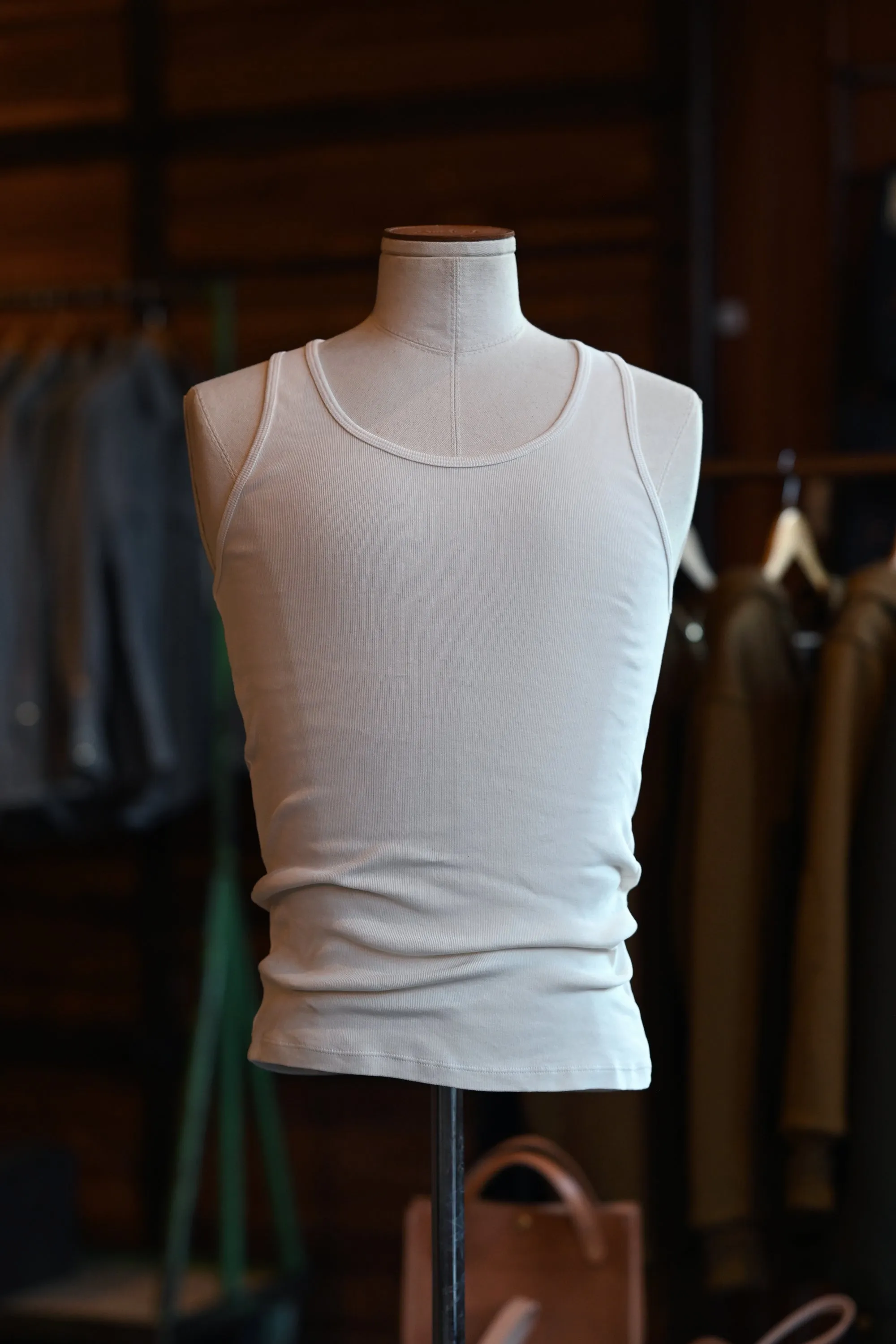 SJ White Tank Top sold by Ship John product image thumbnail 4