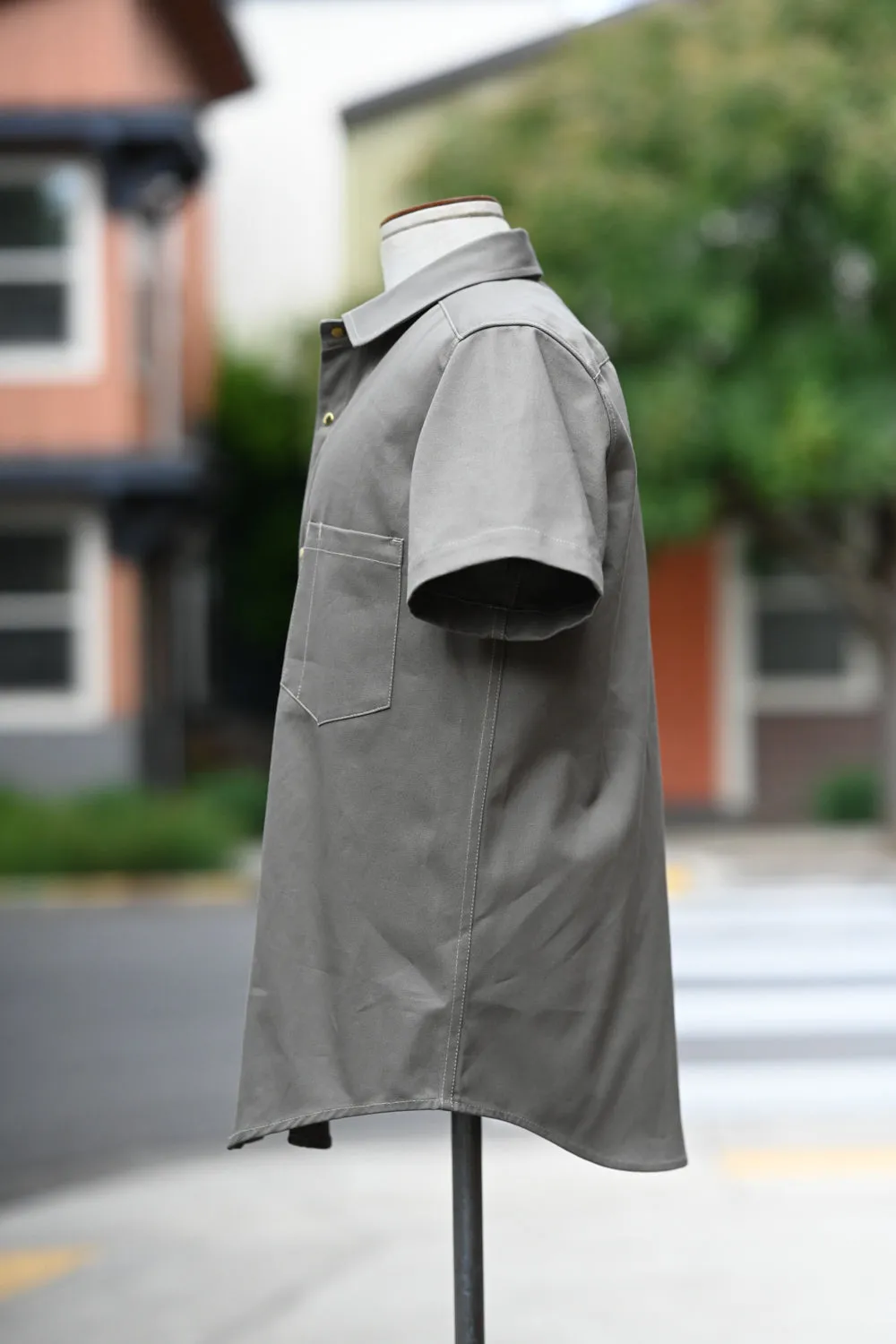 Jerry Shirt - Short Sleeve - Sage Cotton Twill sold by Ship John product image thumbnail 3