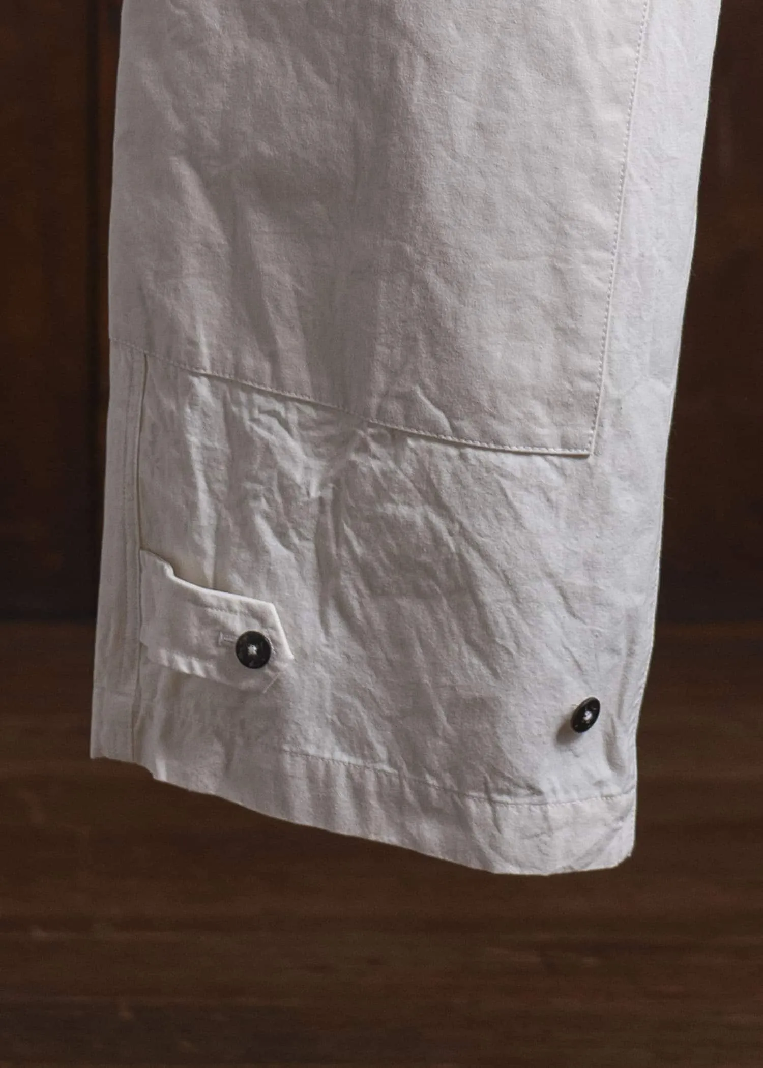 amachi. Double Knee Cargo Pants - Light Weight AY00-7-5 Off White sold by Amachi product image thumbnail 4