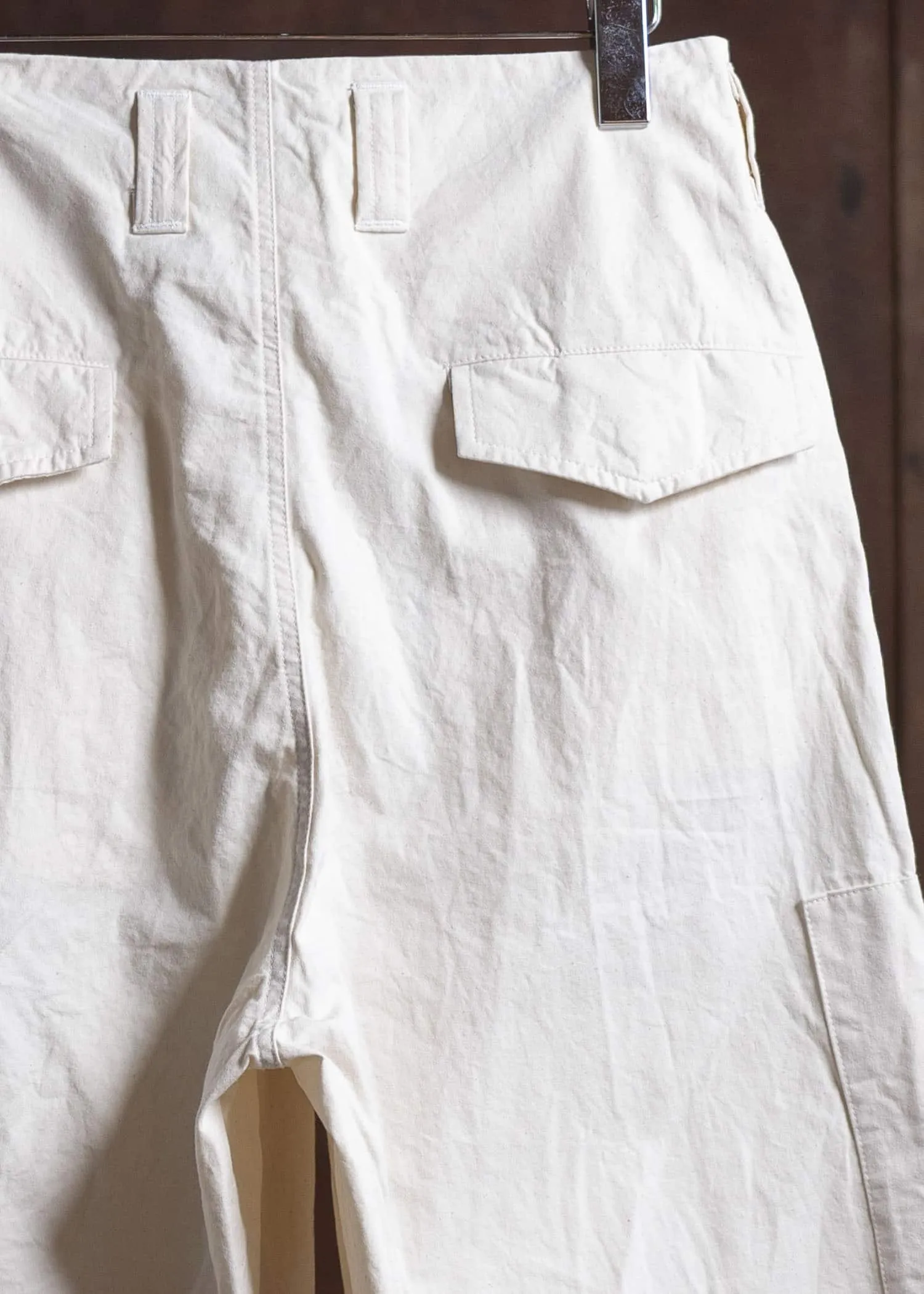 amachi. Double Knee Cargo Pants - Light Weight AY00-7-5 Off White sold by Amachi product image thumbnail 5