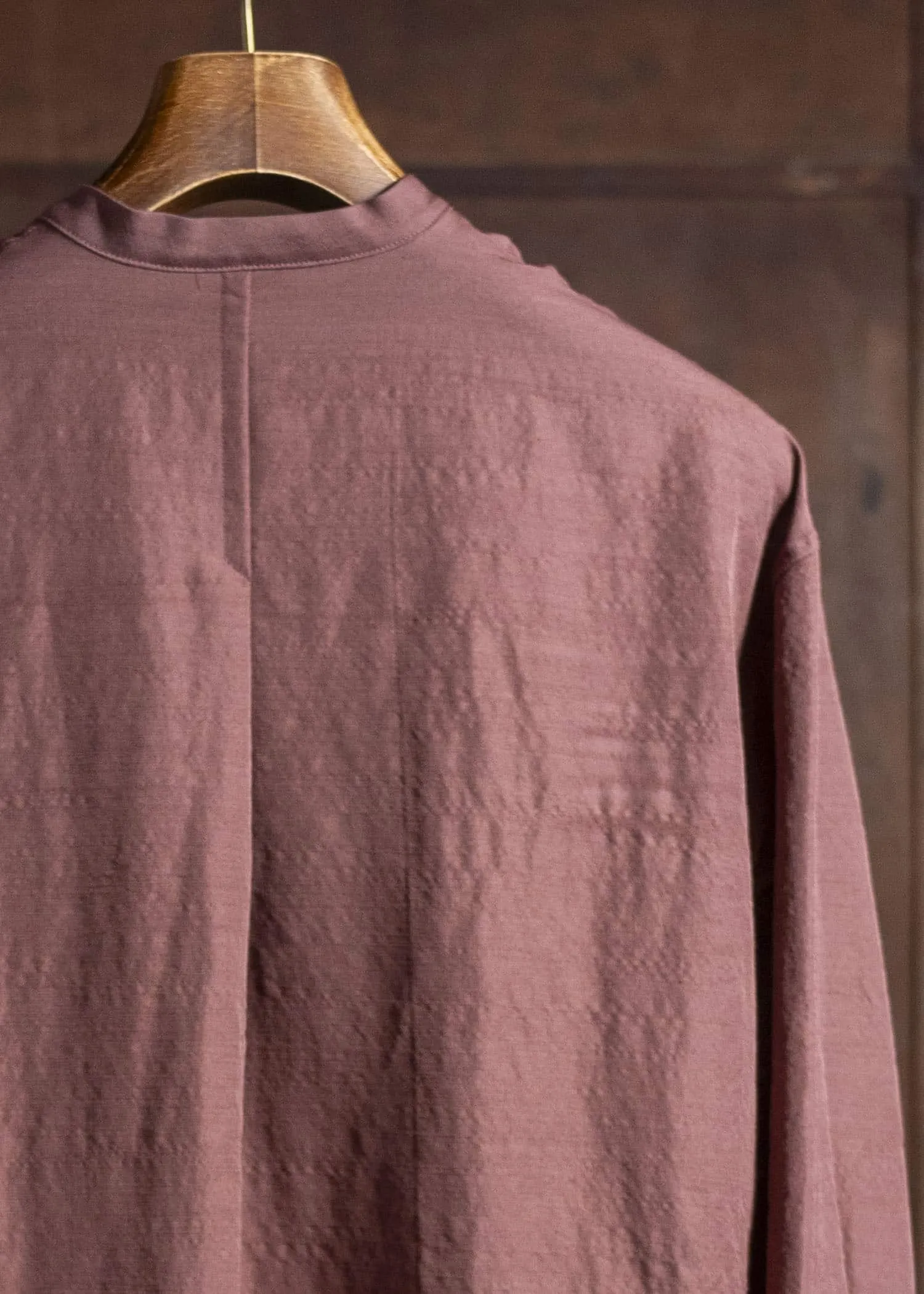 amachi. Nomadism Wrapped Shirt AY17S-1076 Deep Red sold by Amachi product image thumbnail 5