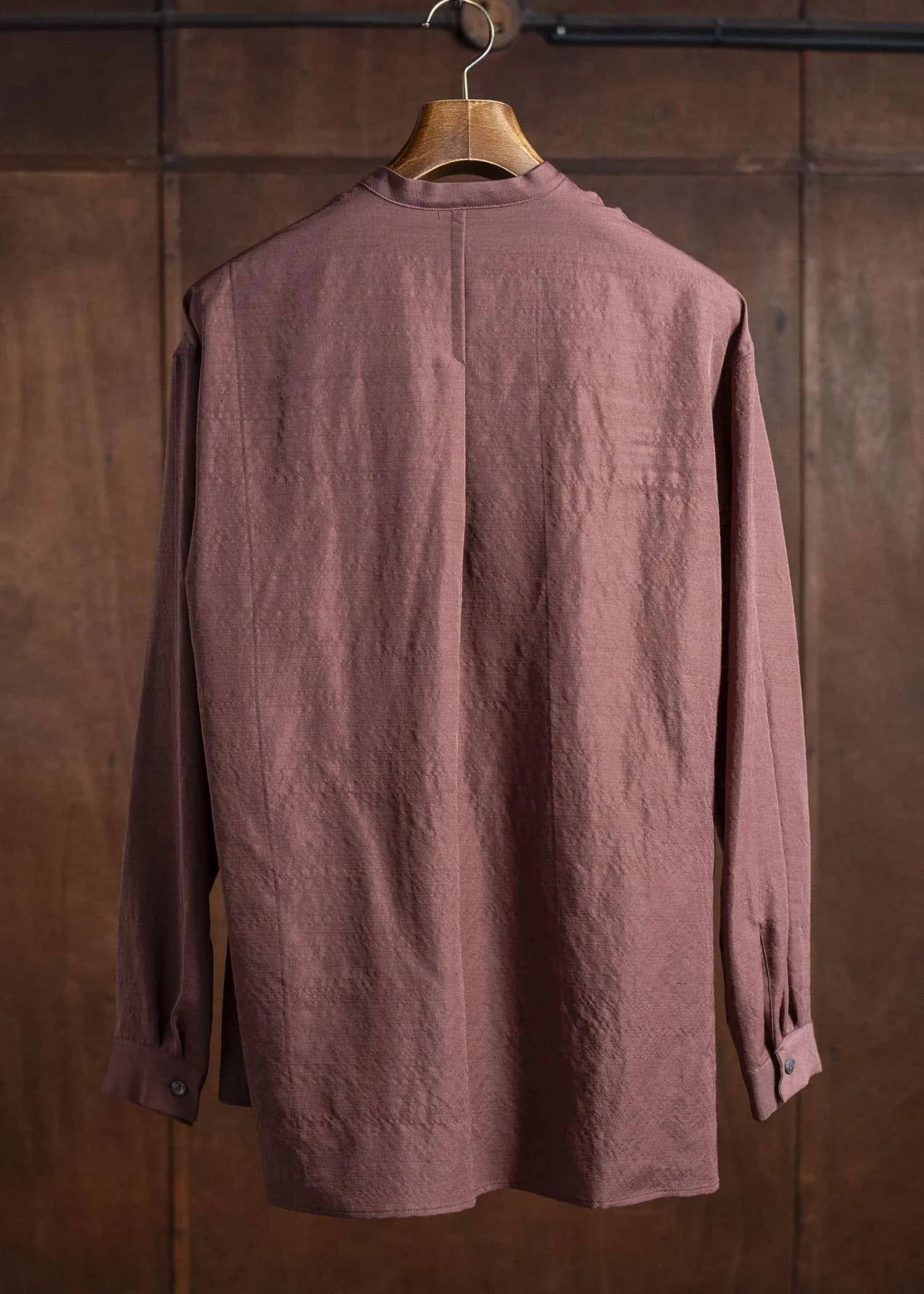 amachi. Nomadism Wrapped Shirt AY17S-1076 Deep Red sold by Amachi product image thumbnail 2