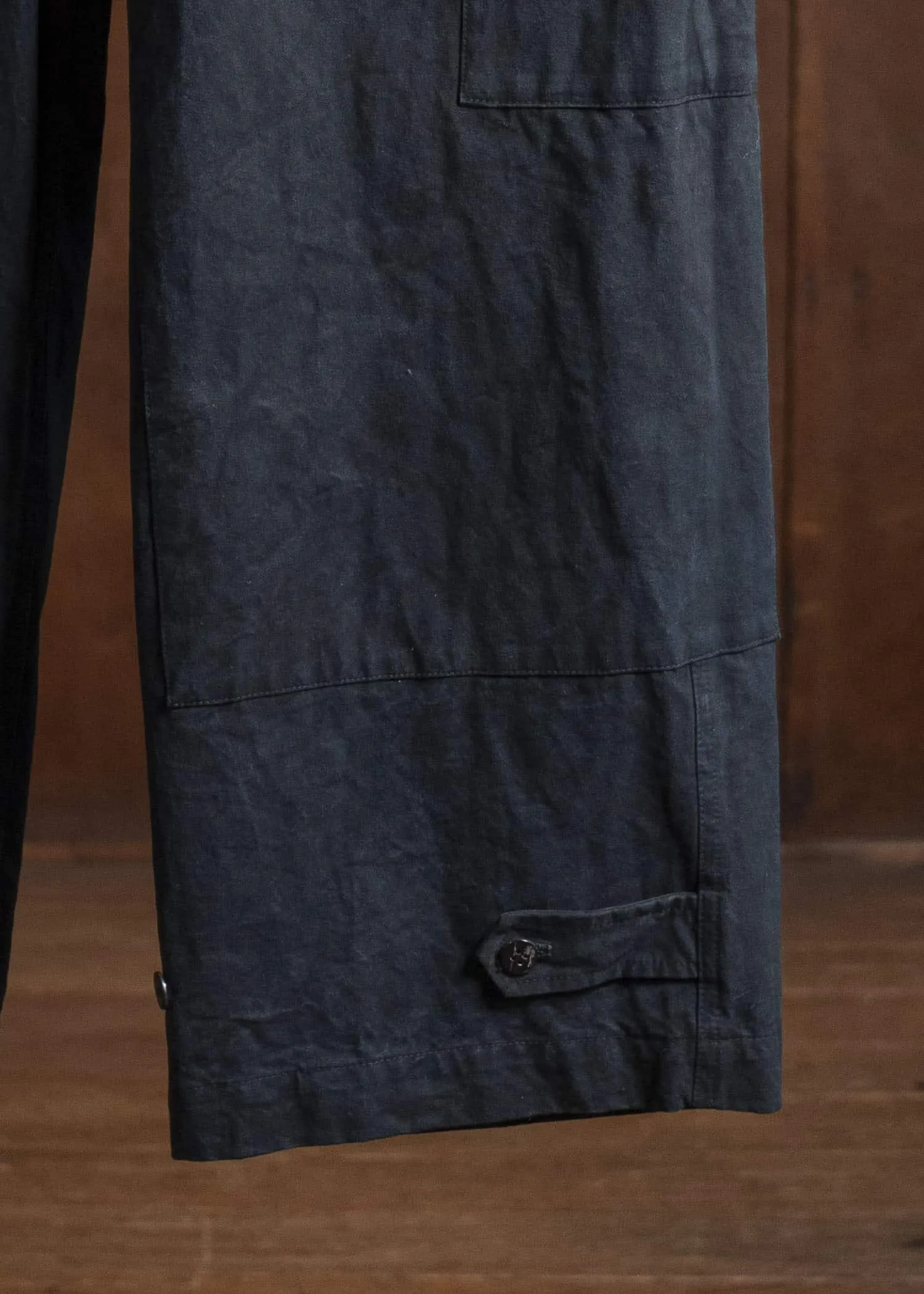 amachi. Double Knee Cargo Pants - Heavy Weight AY008B-3032 ND - Black Navy sold by Amachi product image thumbnail 4
