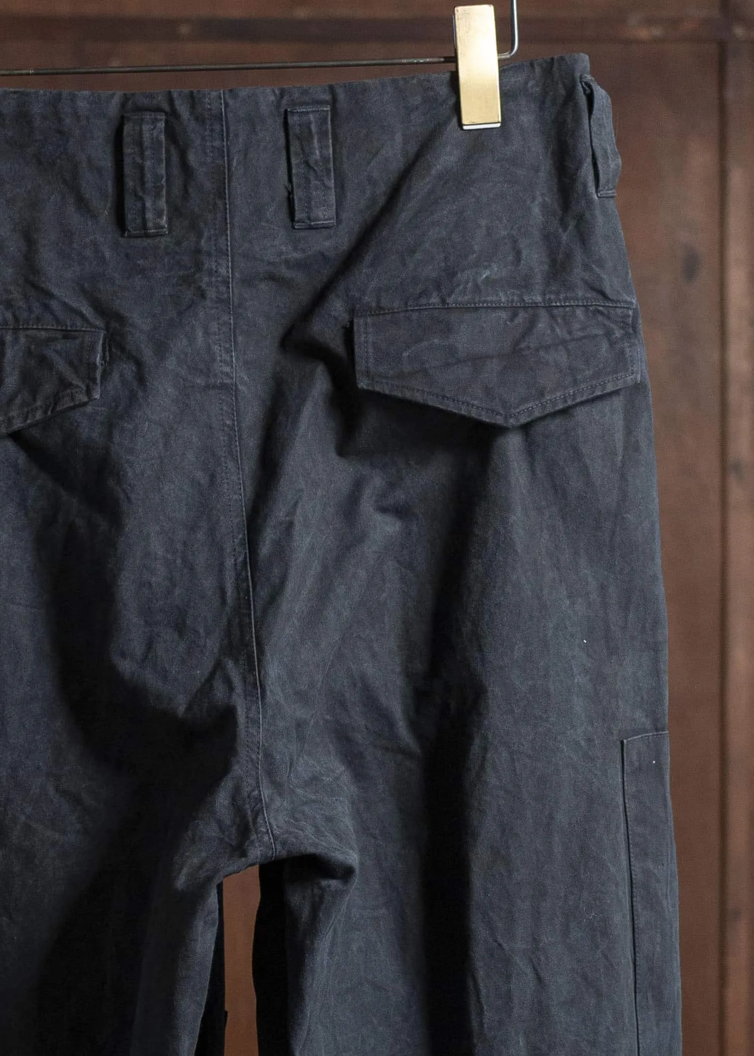 amachi. Double Knee Cargo Pants - Heavy Weight AY008B-3032 ND - Black Navy sold by Amachi product image thumbnail 5